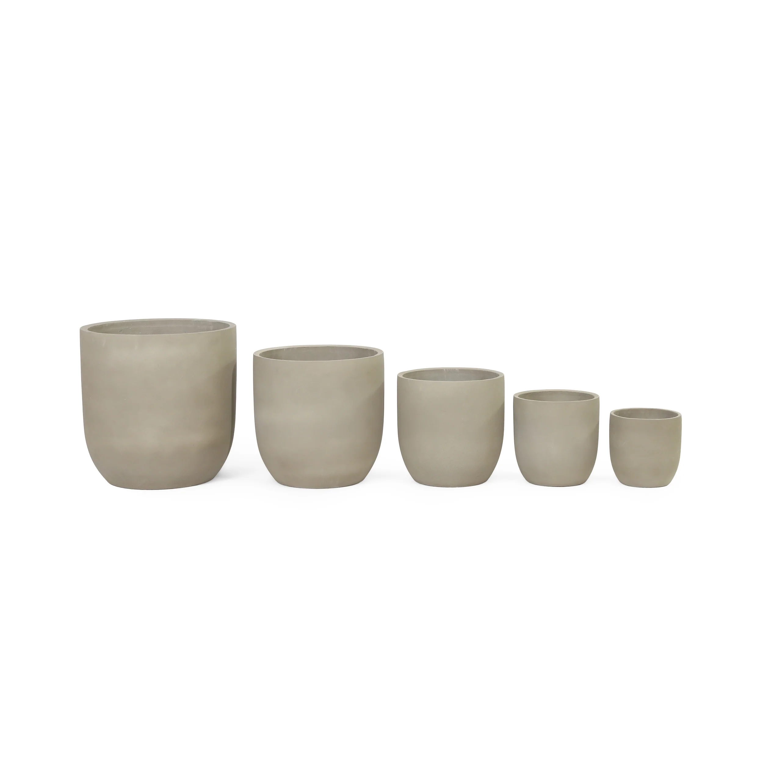 Rochelle Outdoor Cast Stone Planters (Set of 5) - furnishings