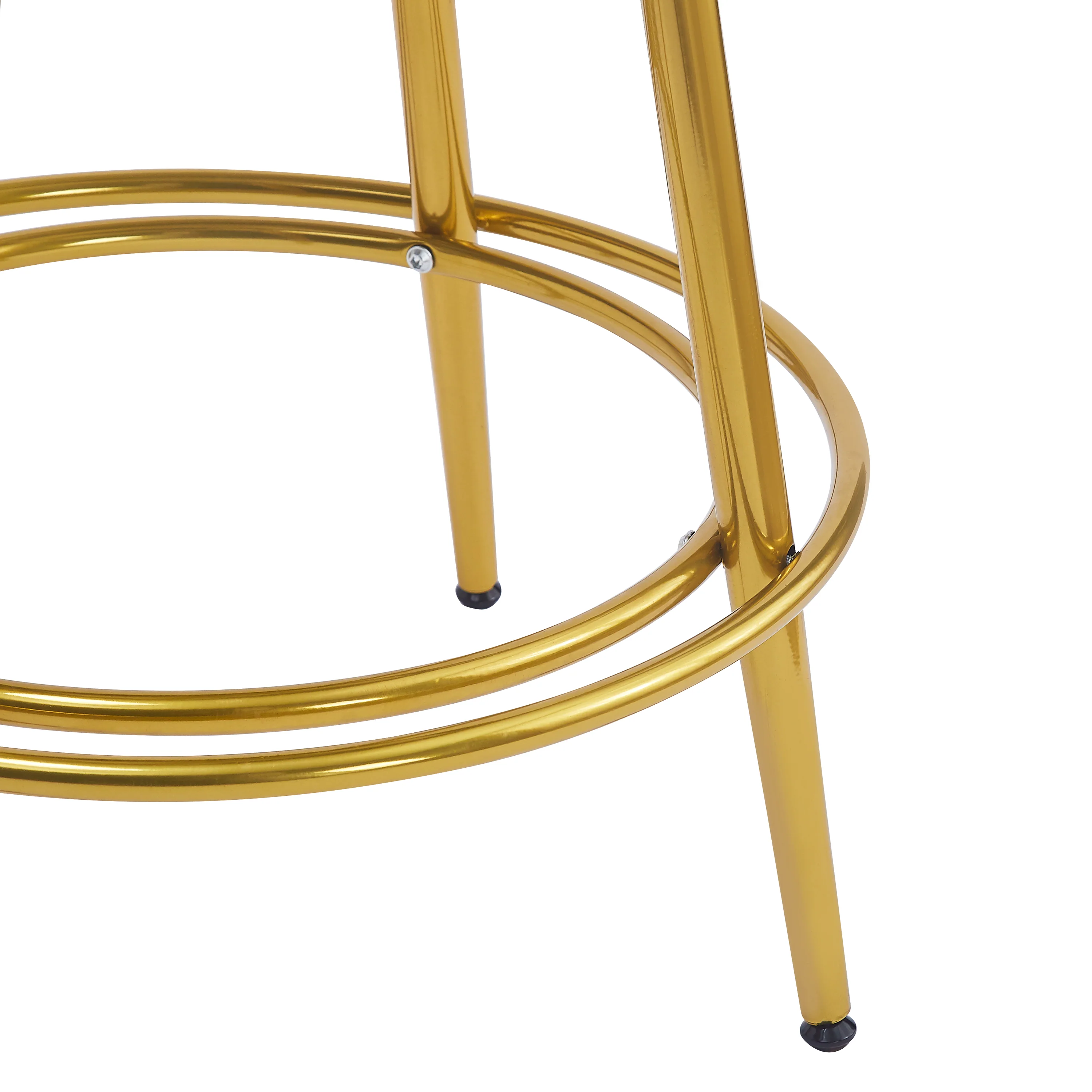 Jaspere Velvet Upholstery Counter Stools, Set of 2 - furnishings