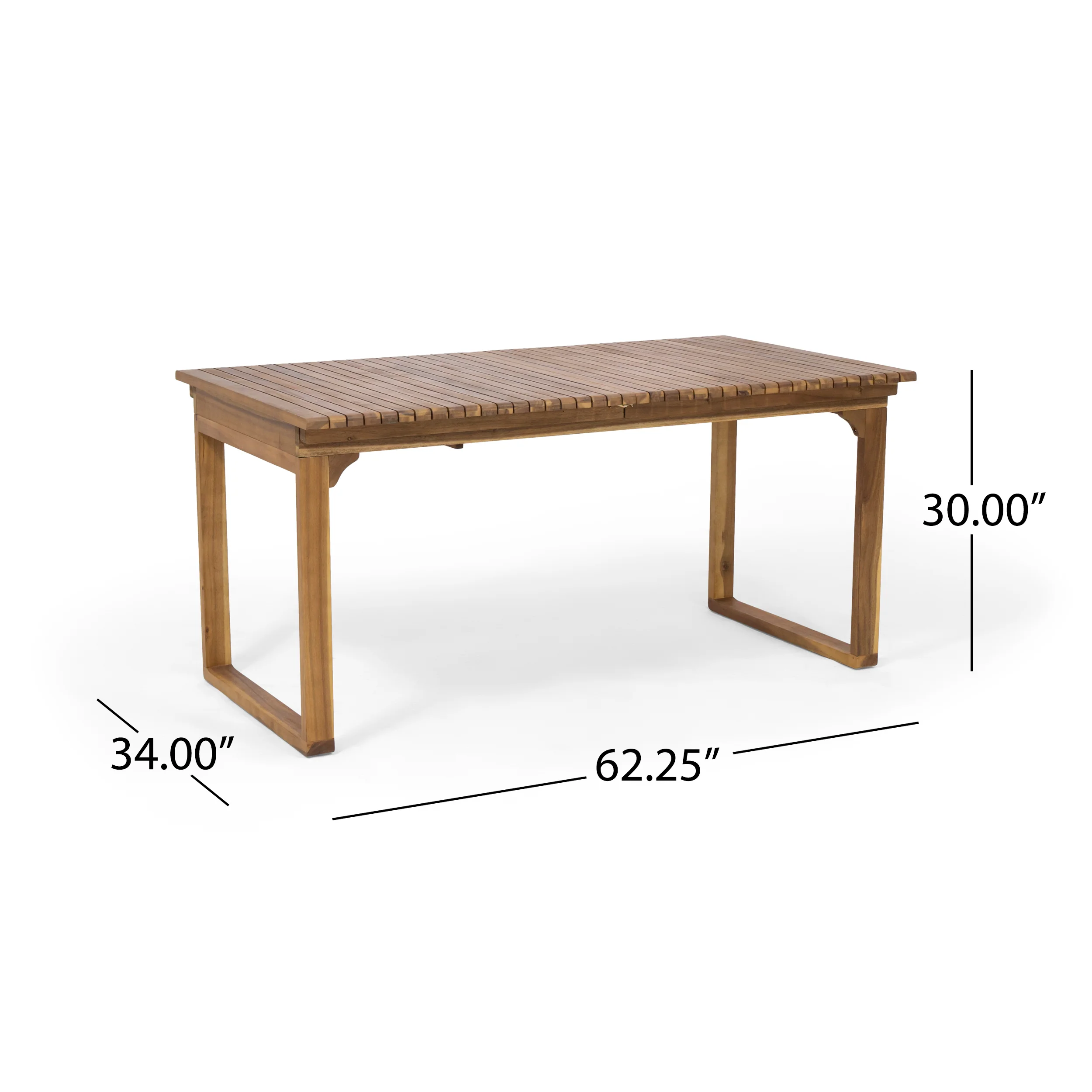 Maise Outdoor 8 Seater Expandable Wood and Wicker Dining Set - furnishings