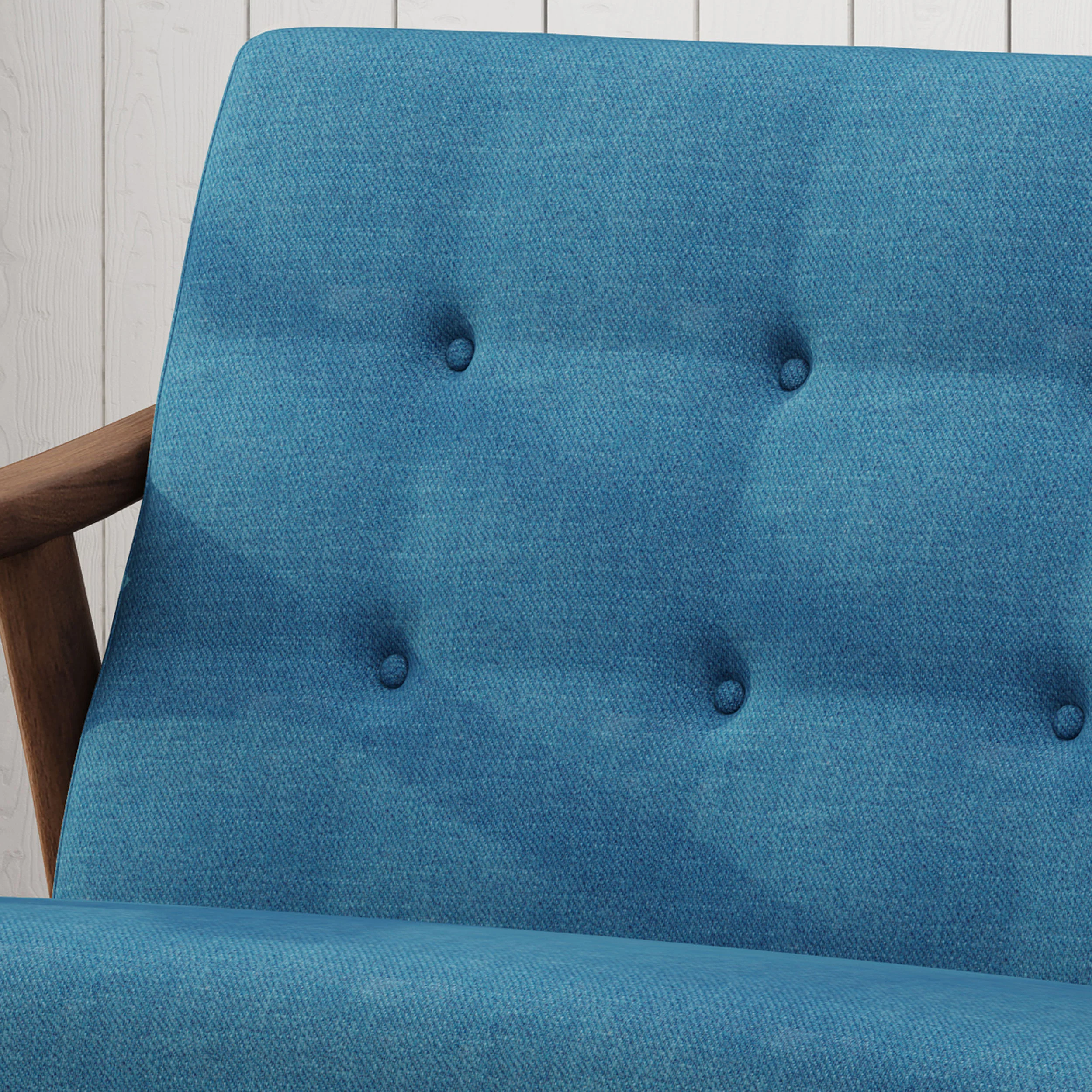 Redding Mid-Century Modern Settee - furnishings