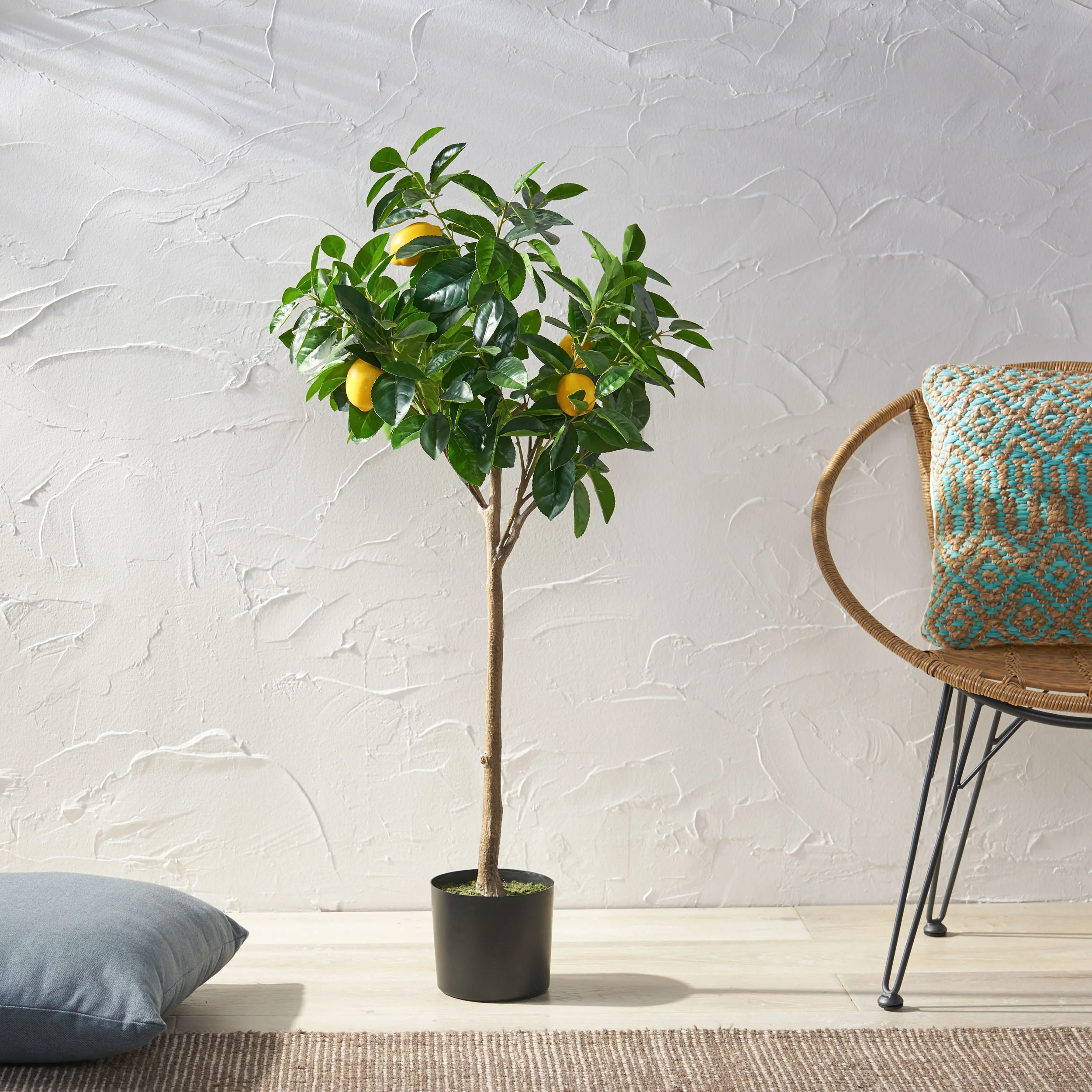 Rattler Artificial Lemon Tree - furnishings