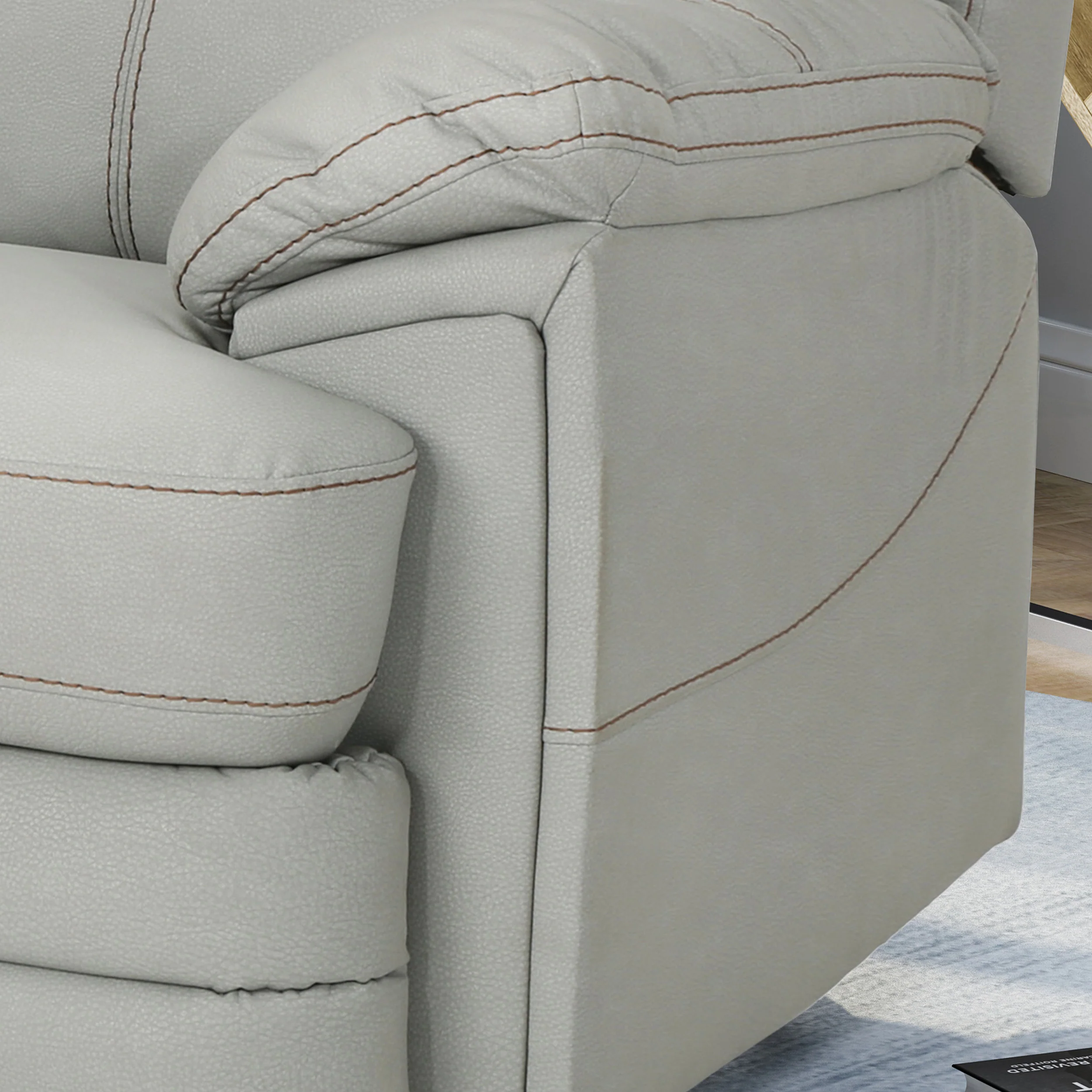 Laurent Bubba Leather Swivel Power Recliner - furnishings