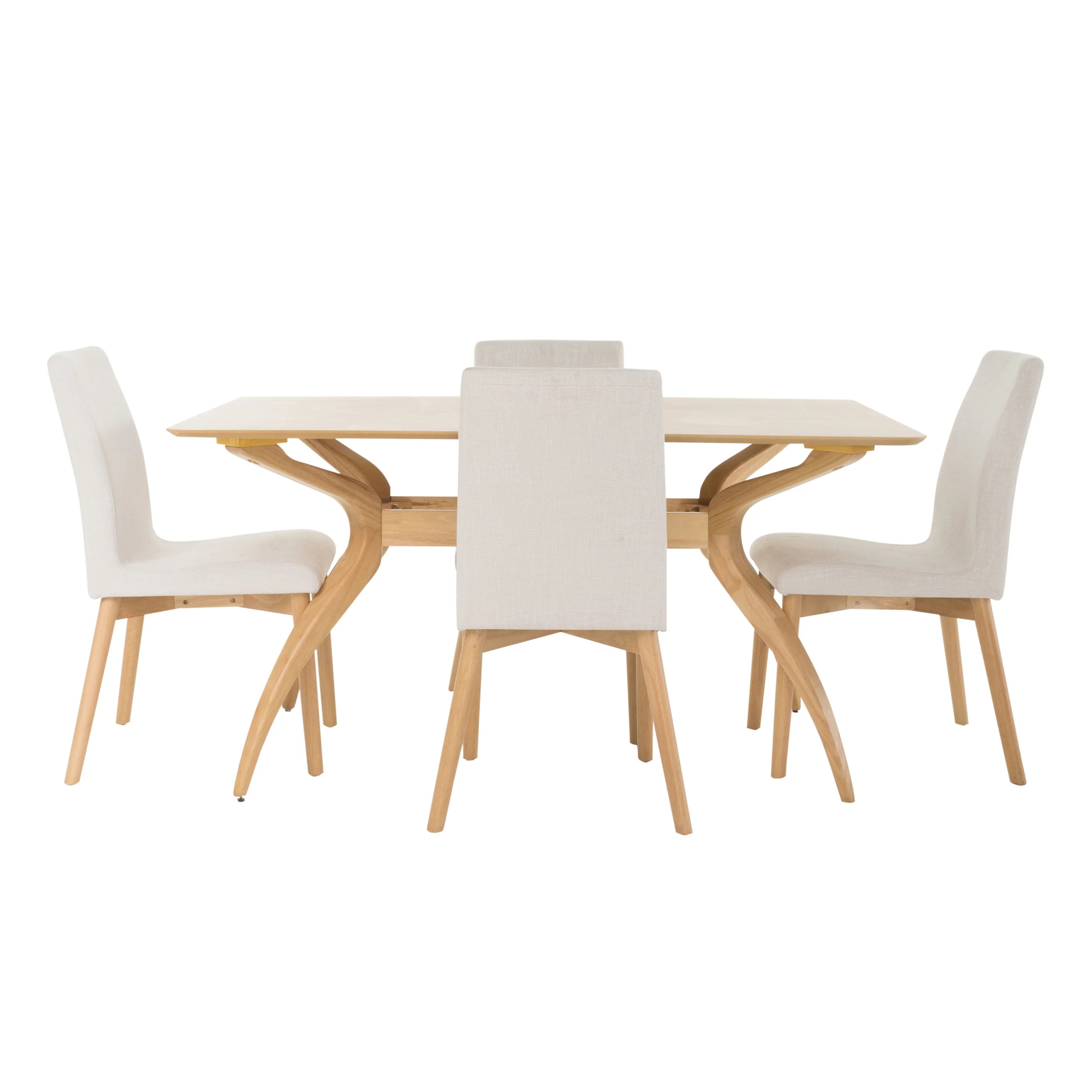 Katherine Mid-Century Modern 5 Piece Dining Set - furnishings