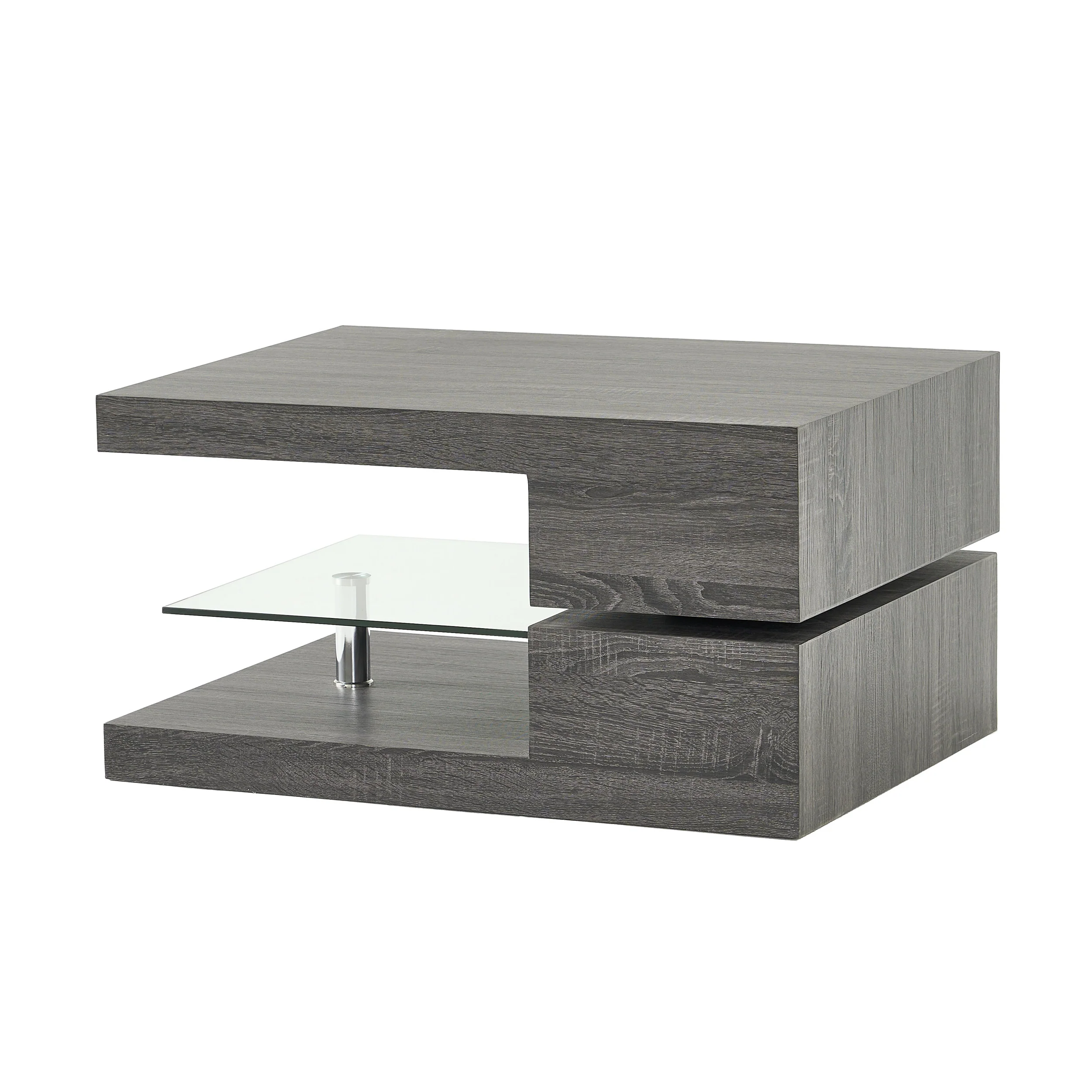 Bushwick Rectangular Rotating Wood Coffee Table - furnishings