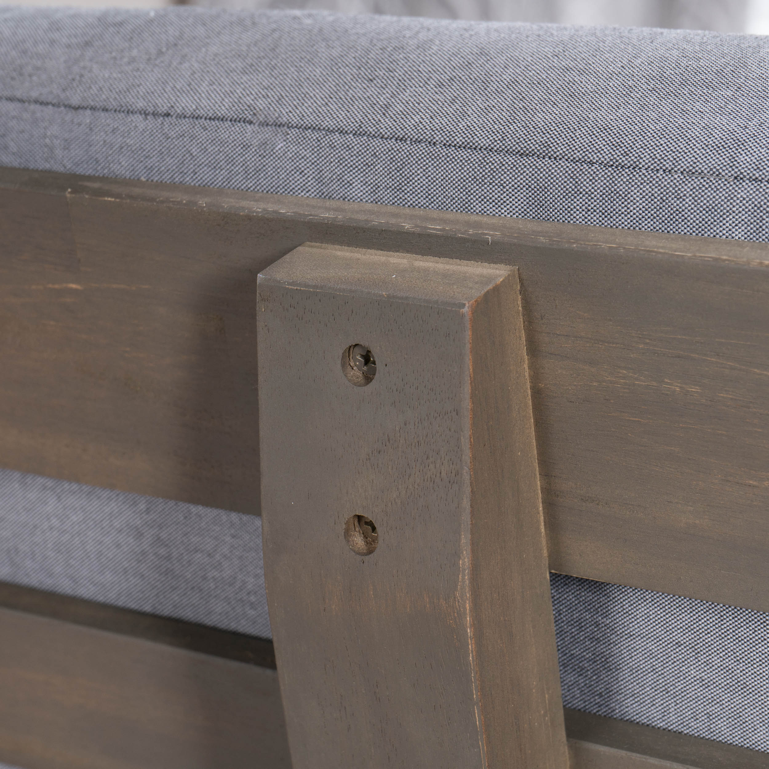 Emmory Indoor Minimalist Wood Left Sided Settee - furnishings