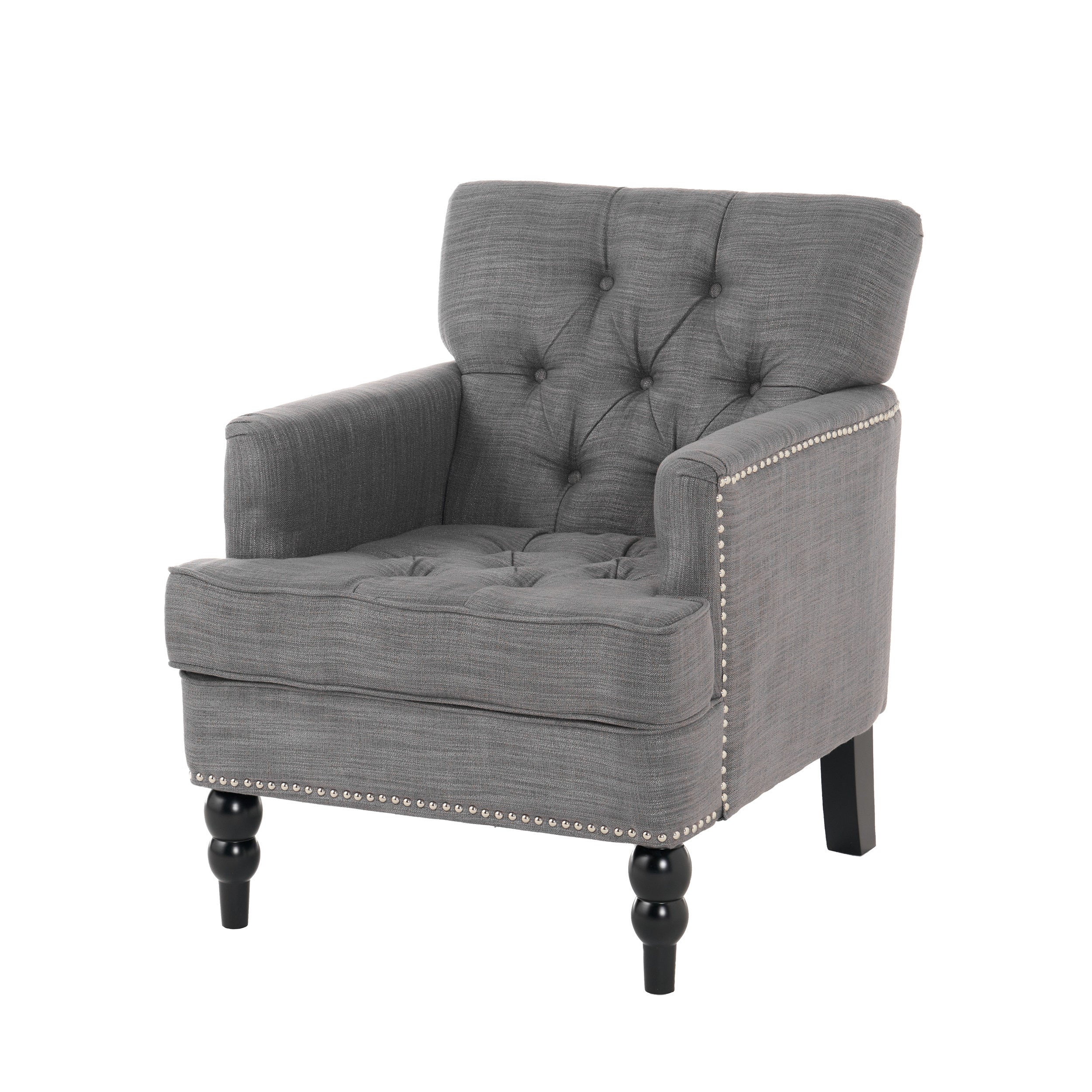 Madene Tufted Back Fabric Club Chair - furnishings