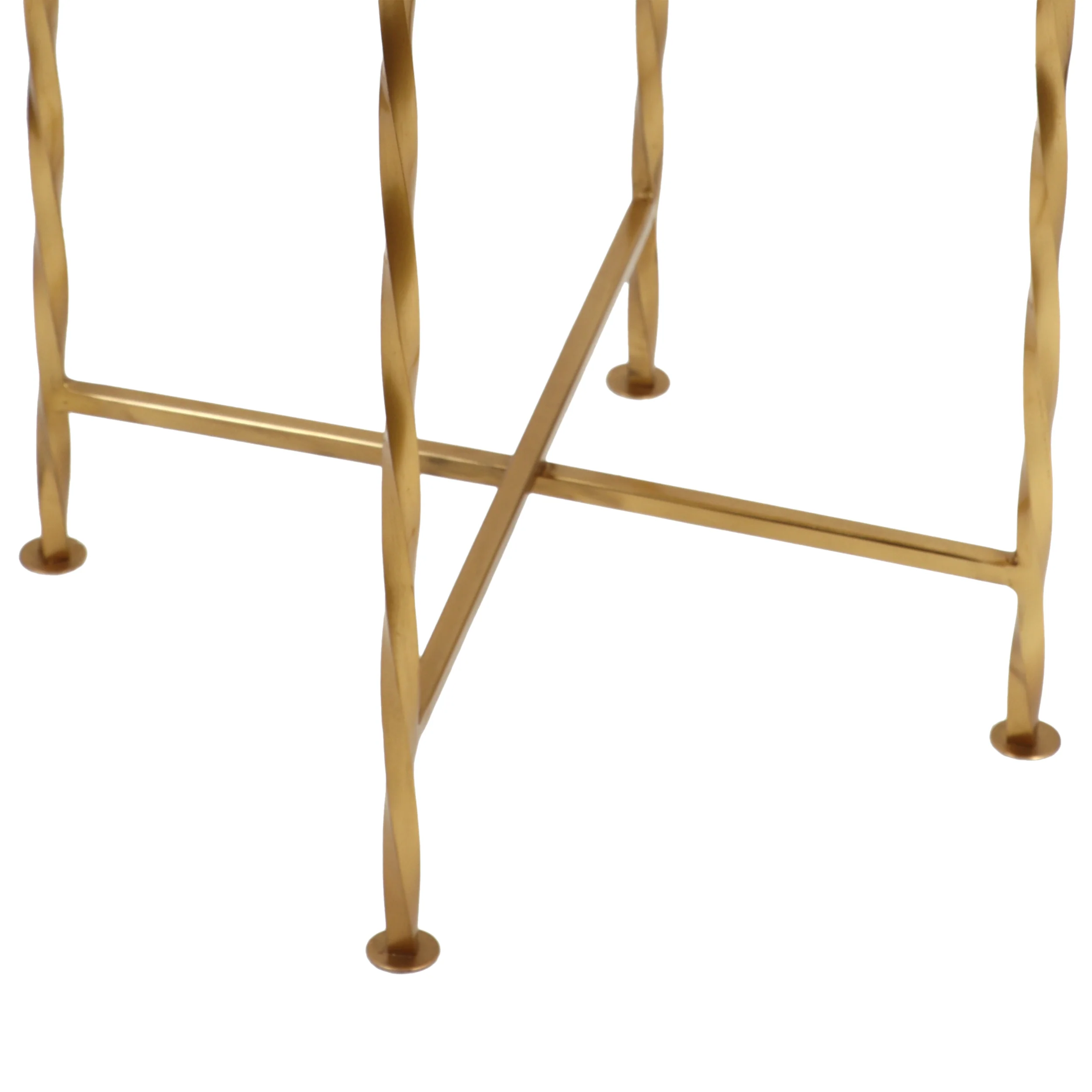 Shanvika Vintage Style Iron Tray Top Side Table - furnishings