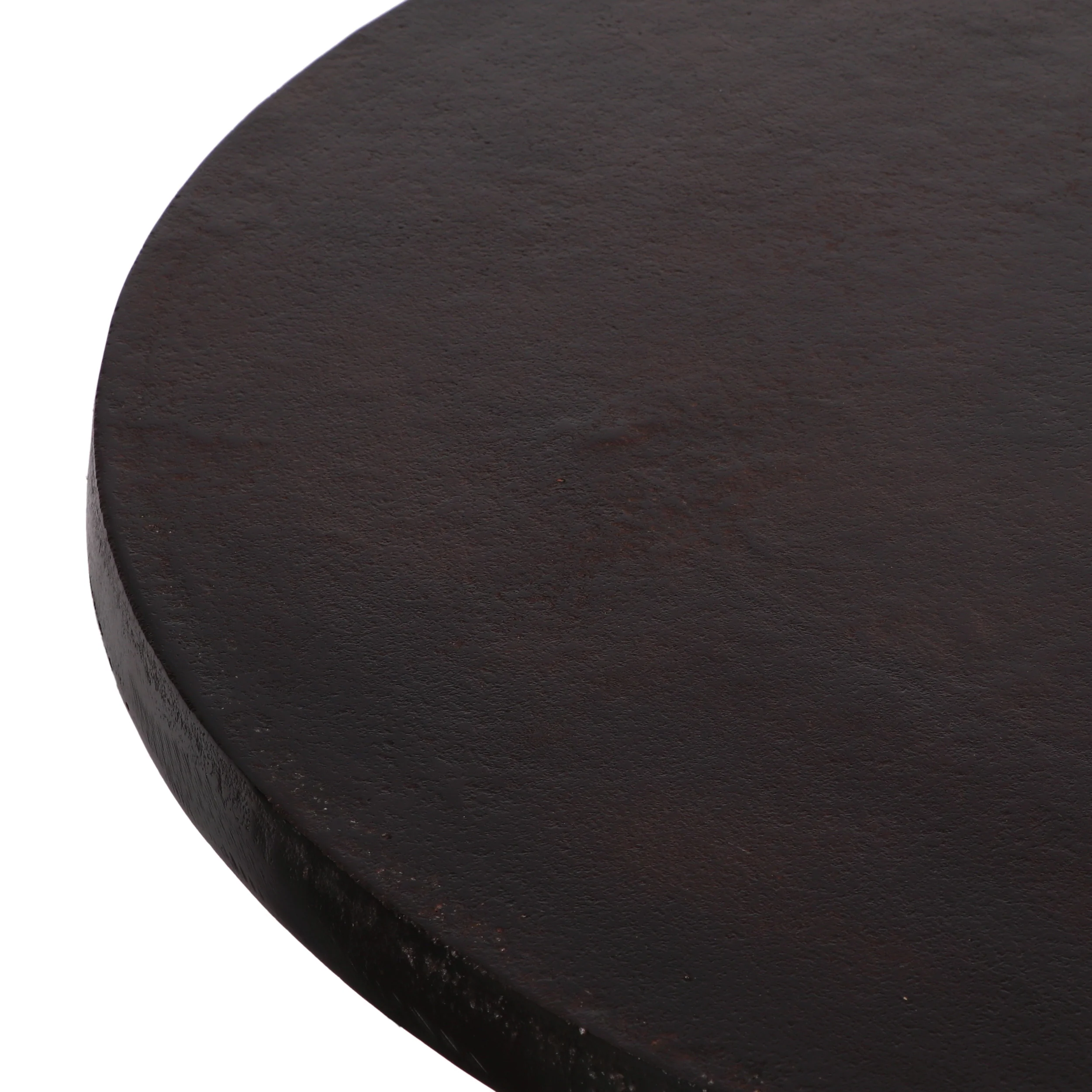 Joni Modern Handmade Aluminum Circular Dining Table, Raw Bronze - furnishings