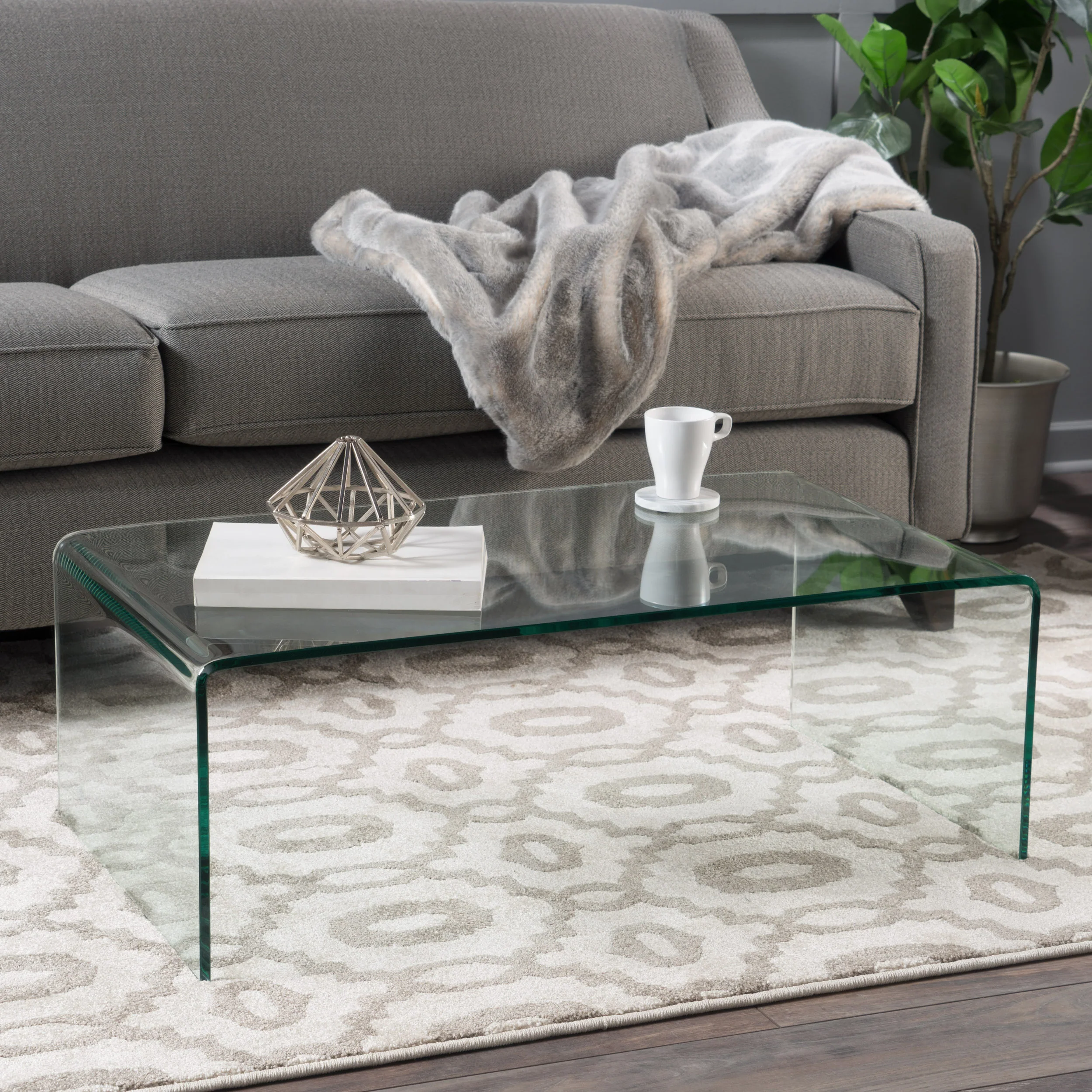 Classon Glass Rectangle Coffee Table - furnishings