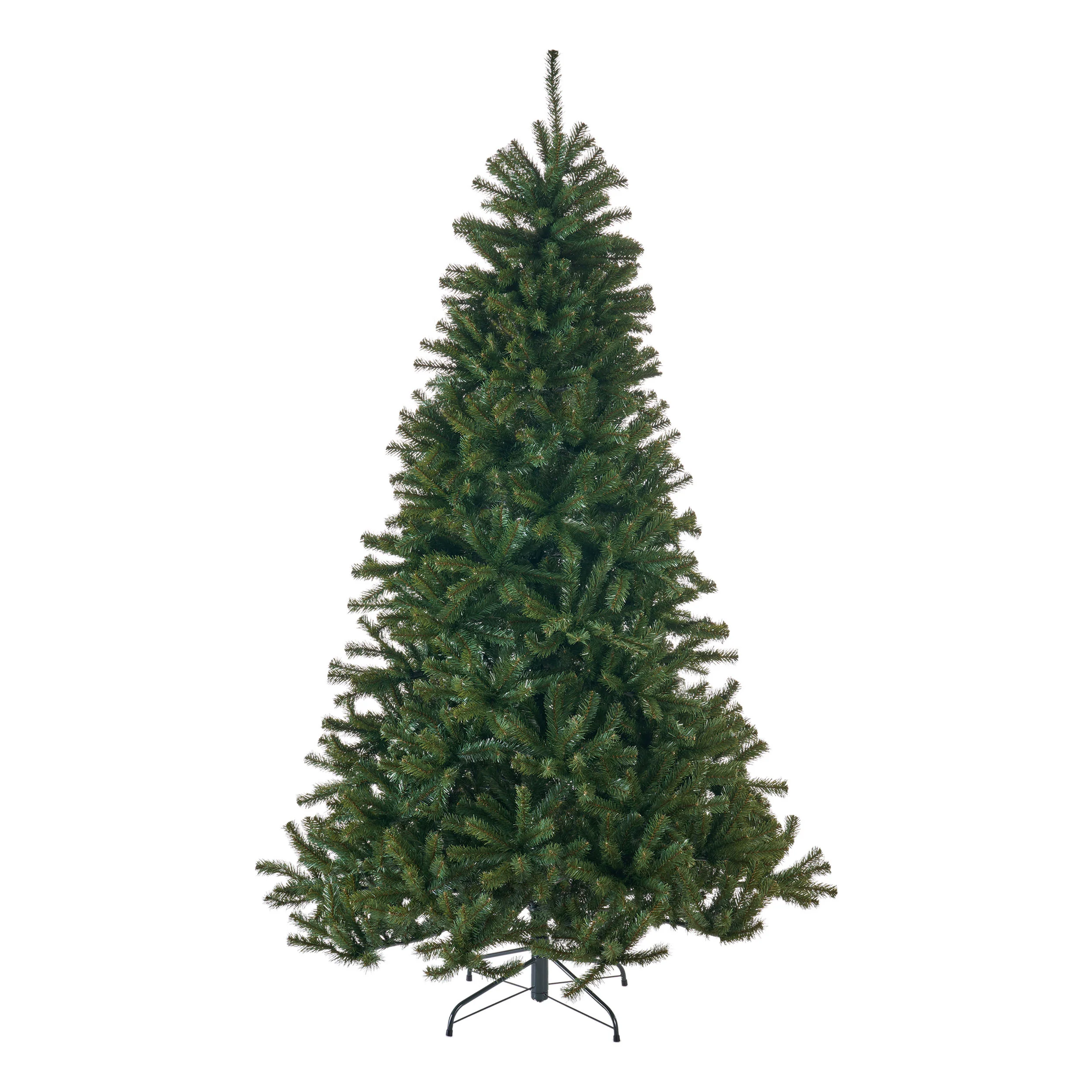 7-foot Noble Fir Hinged Artificial Christmas Tree - furnishings