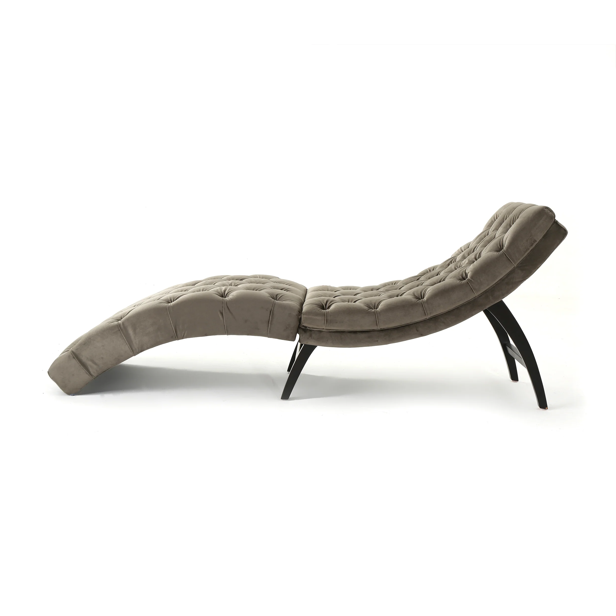 Garamond Tufted Velvet Chaise Lounge - furnishings
