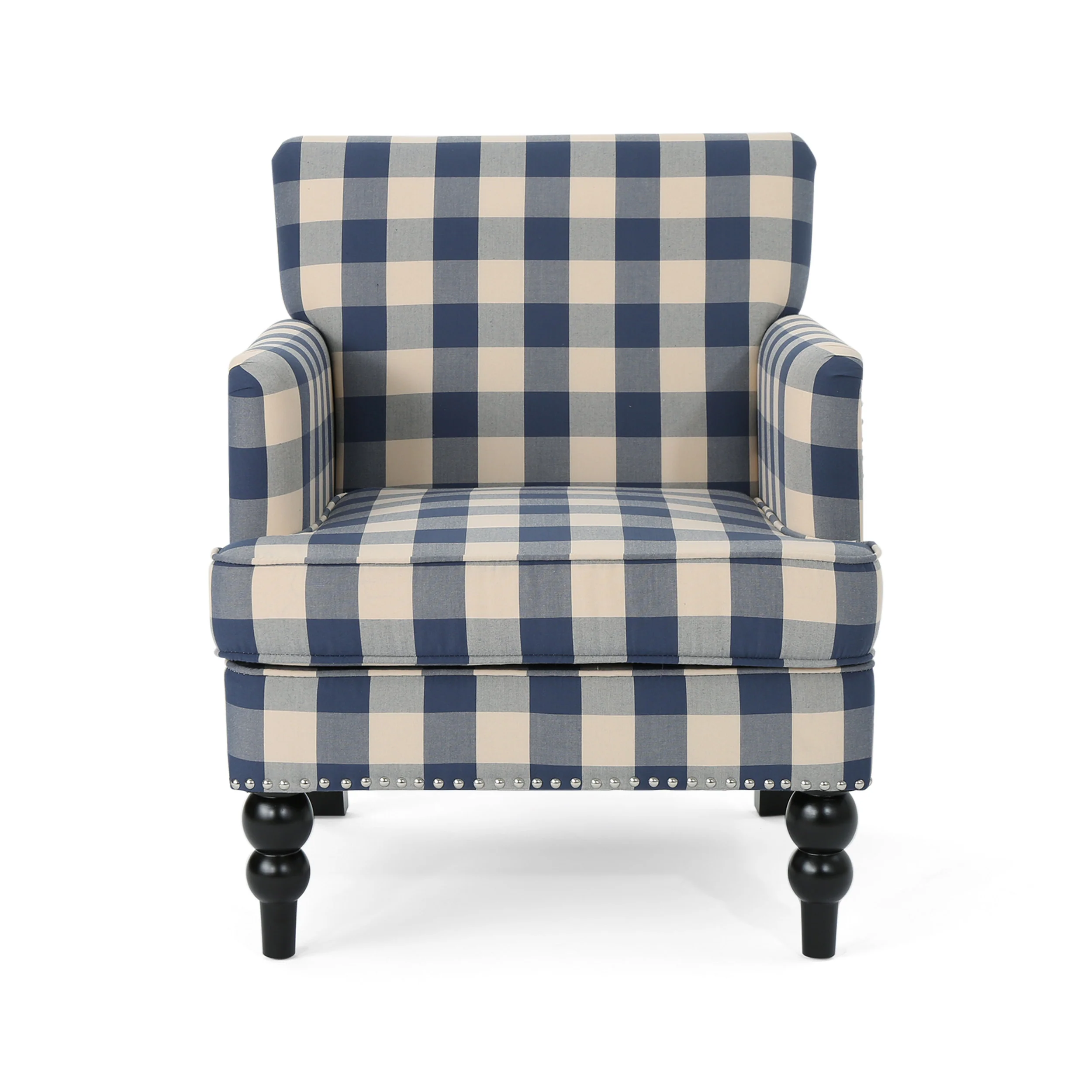 Eve Tufted Fabric Club Chair - furnishings