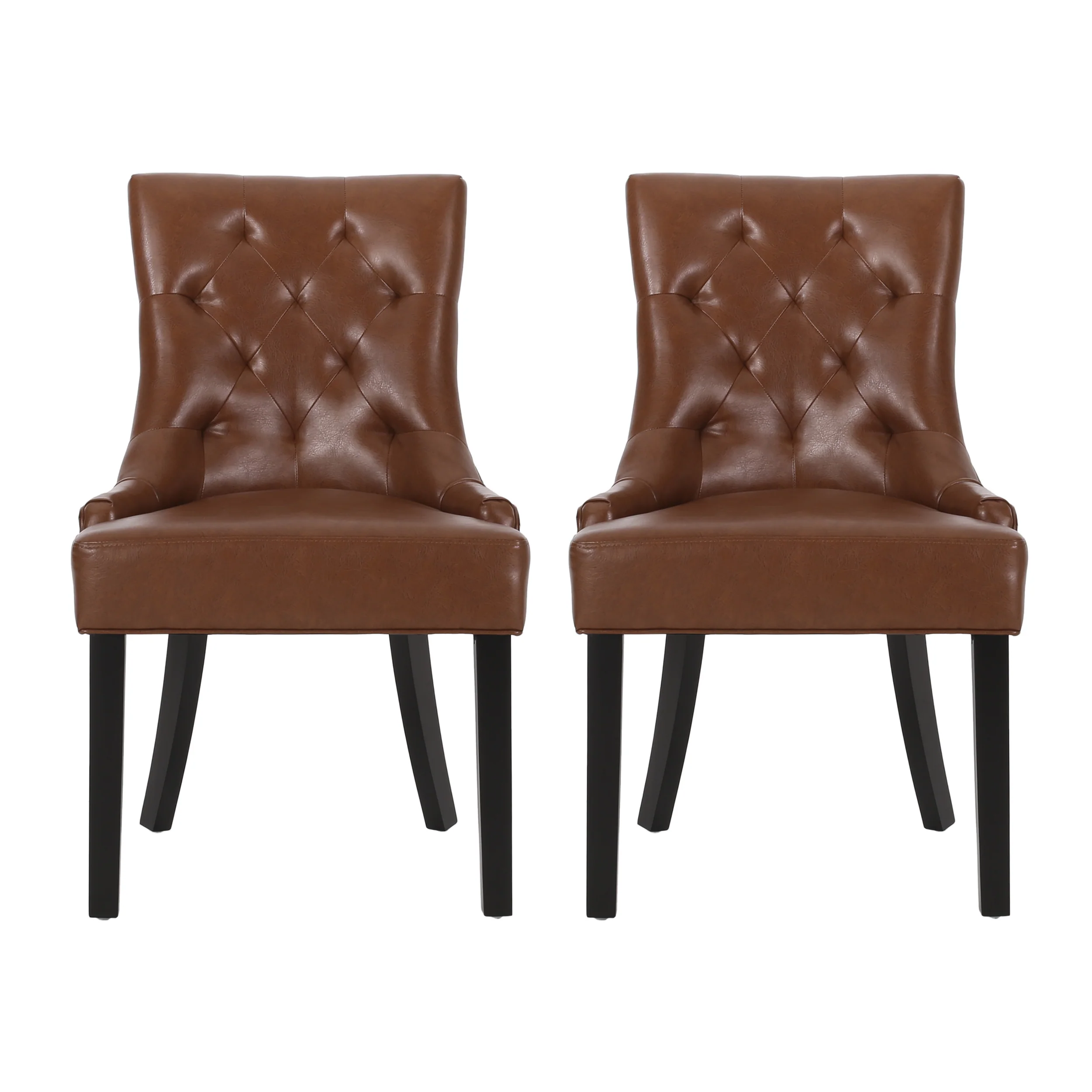 Maggie Contemporary Tufted Dining Chairs, Set of 2 - furnishings