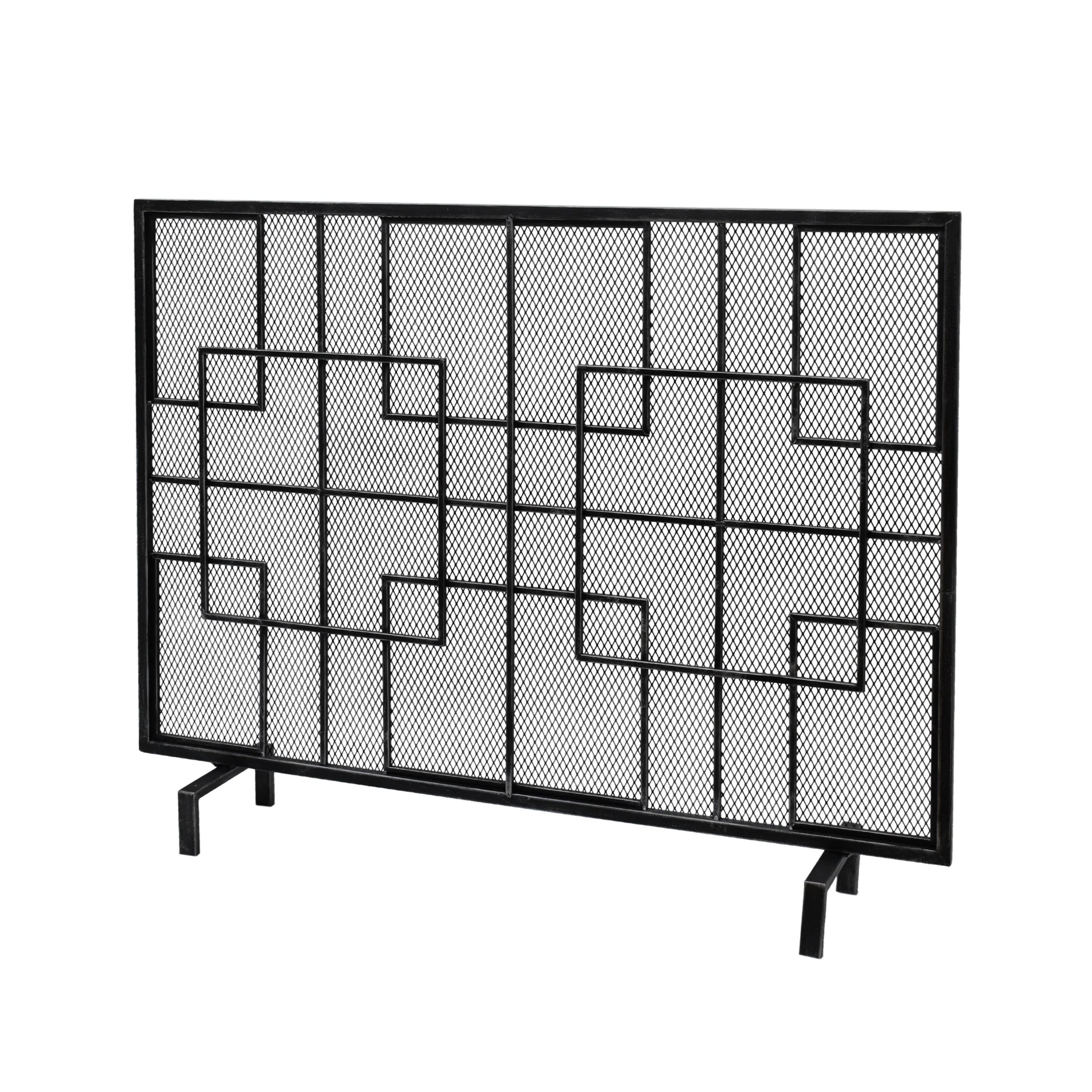 Dorothy Modern Single PanelIron Firescreen - furnishings
