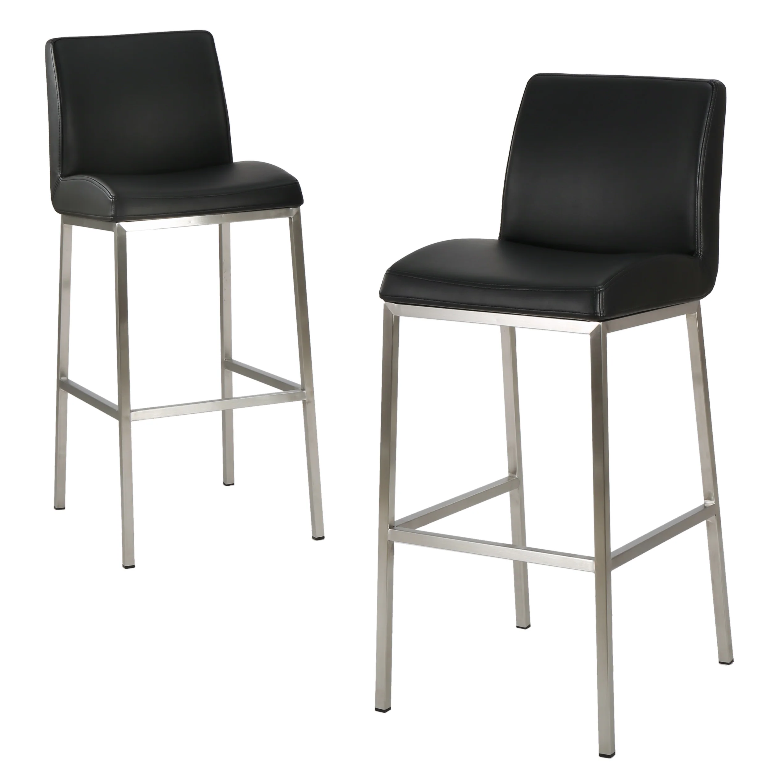 October 30-Inch Bonded Leather Barstool (Set of 2) - furnishings