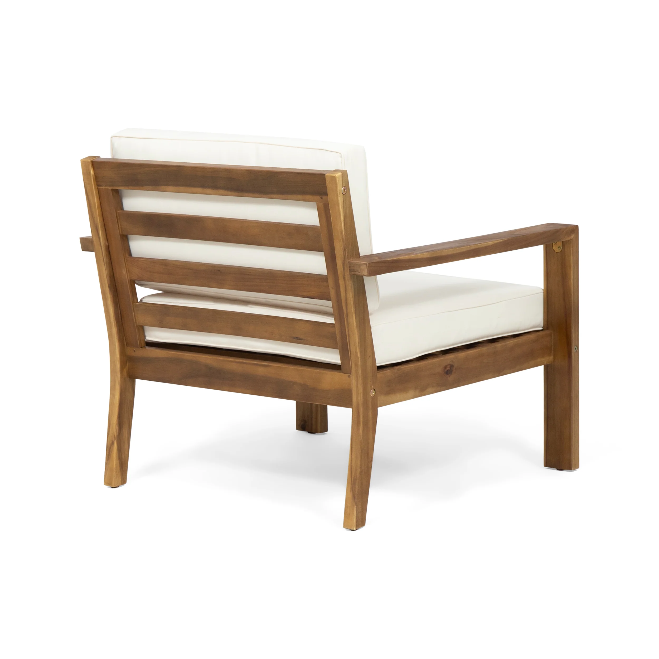 Gloria Outdoor 4 Seater Acacia Wood Chat Set with Cushions - furnishings