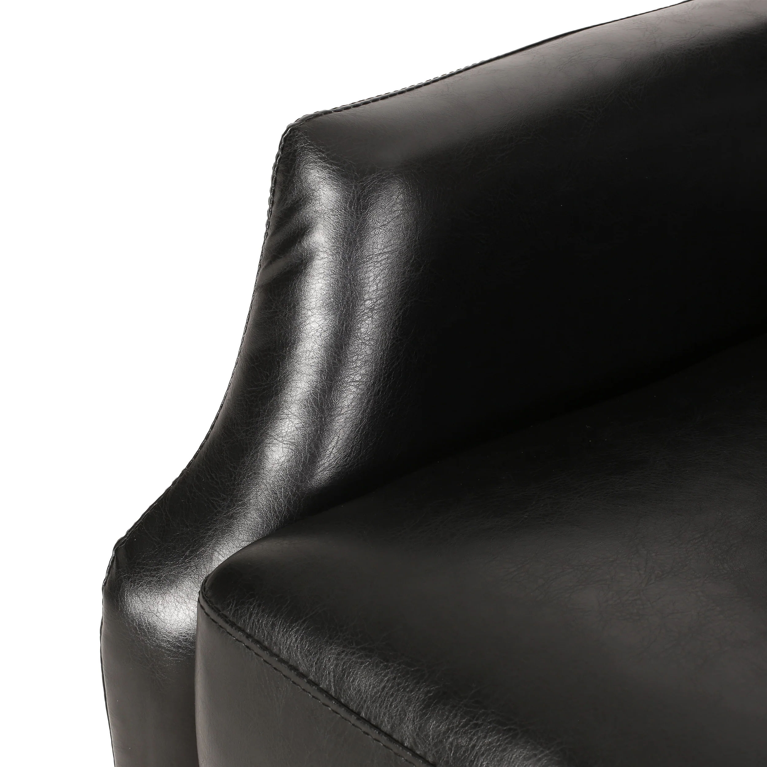 Loubar Contemporary Faux Leather Tufted Pushback Recliner - furnishings