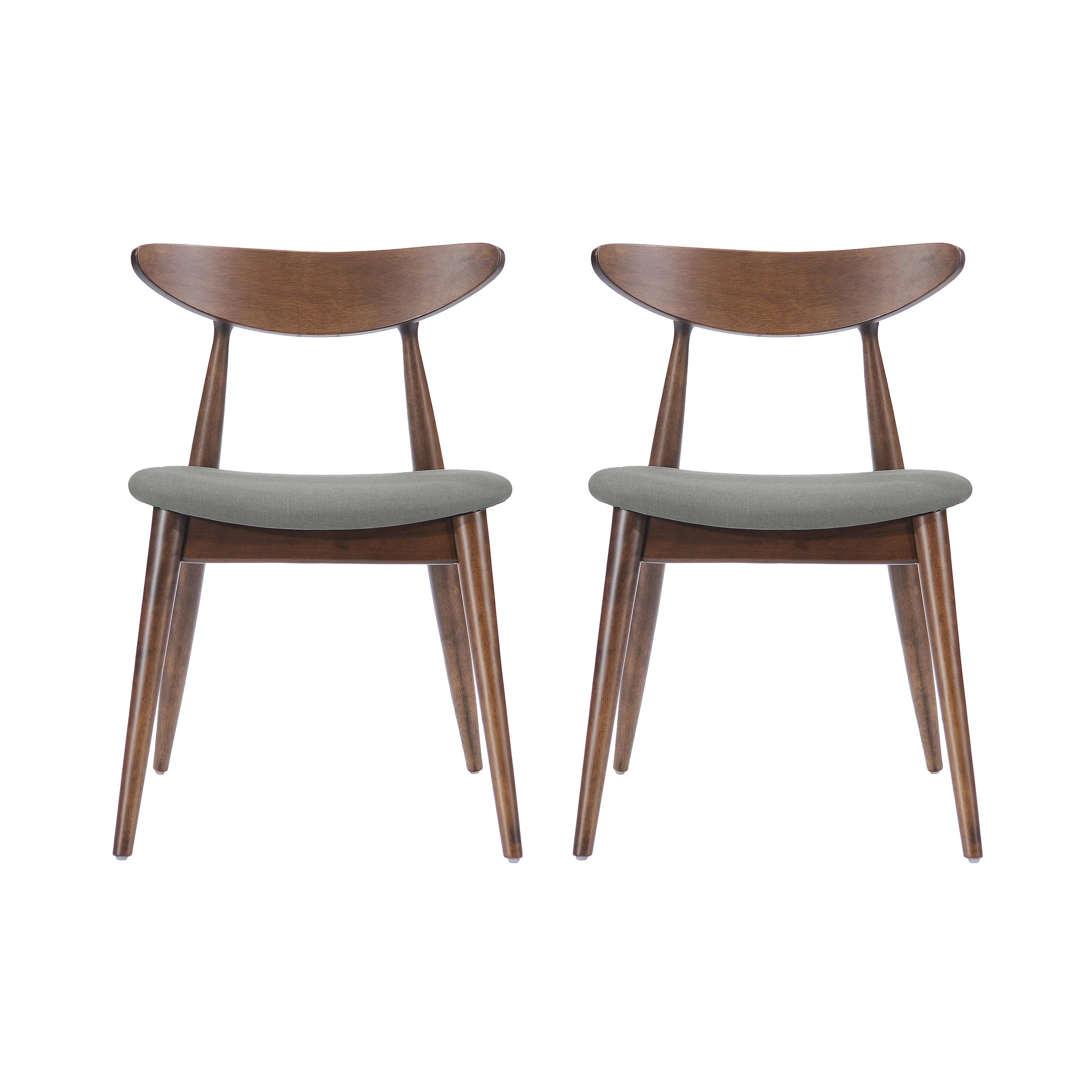 Issaic Mid-Century Modern Design Wood Dining Chairs (Set of 2) - furnishings