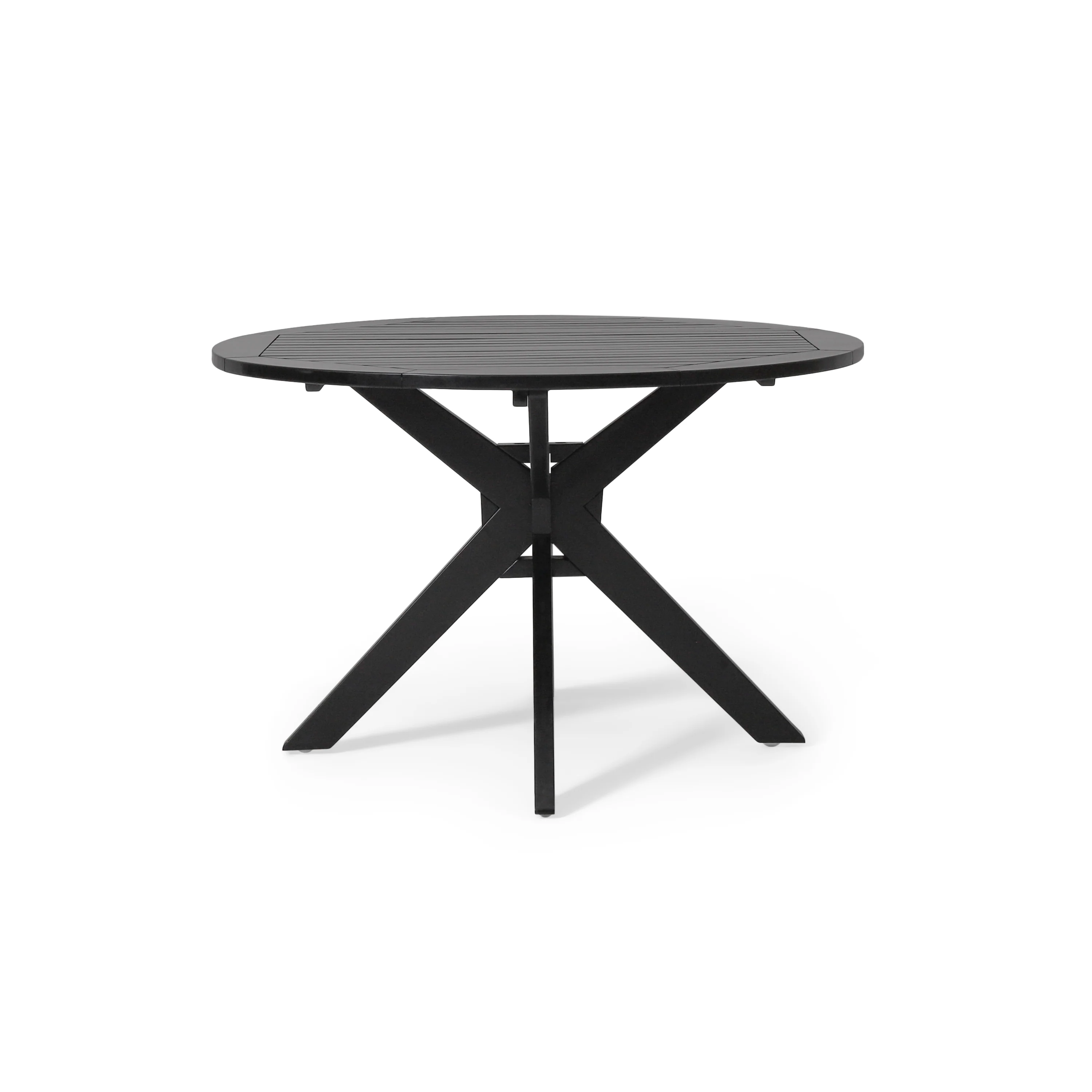 Clacton Indoor Acacia Wood Dining Table, Black - furnishings