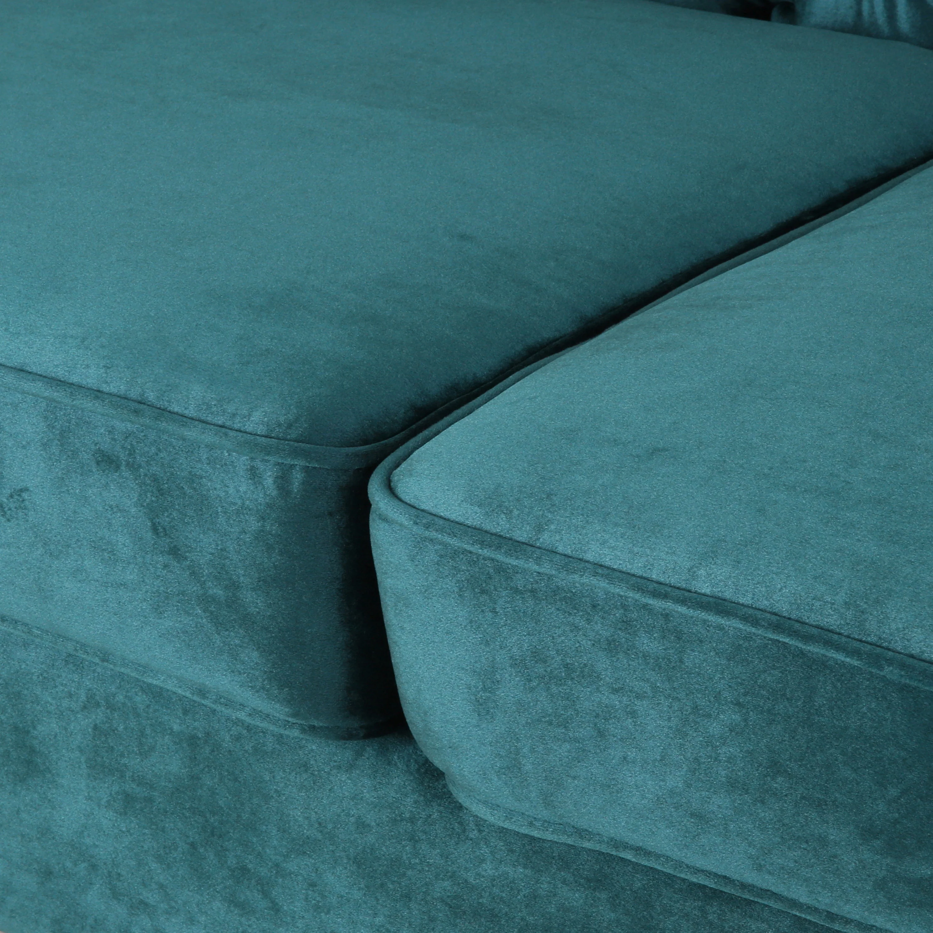 Darionna Glam Button Tufted Velvet 3 Seater Sofa - furnishings