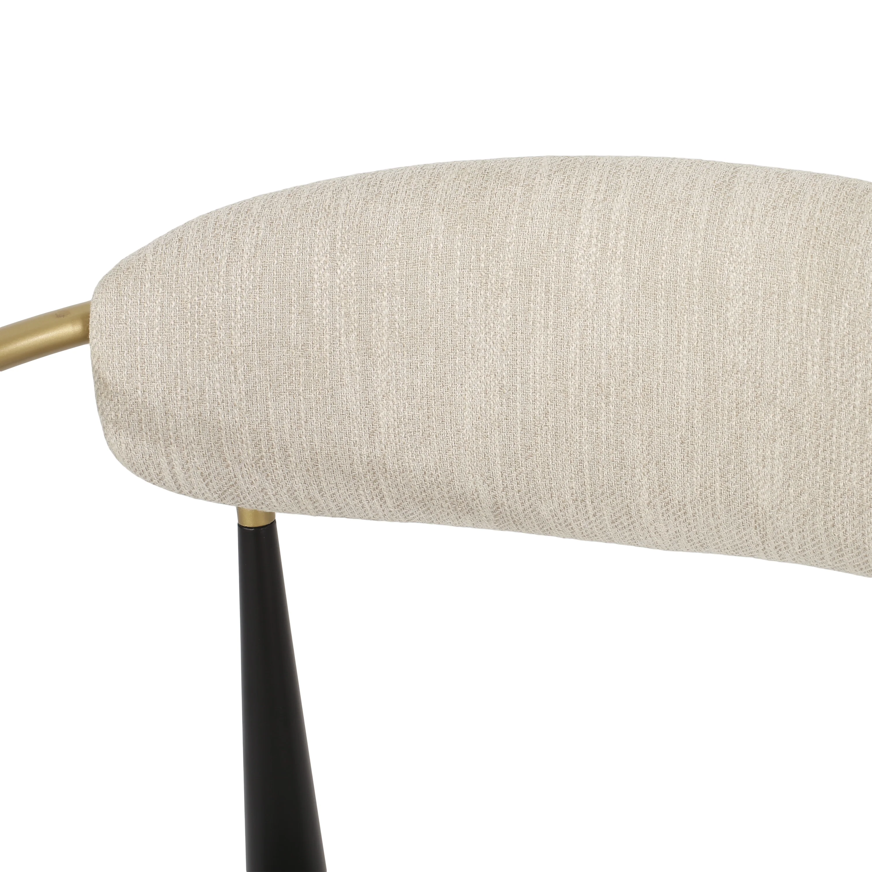 Camas Modern Fabric Upholstered Iron 25 Inch Counter Stools (Set of 2) - furnishings