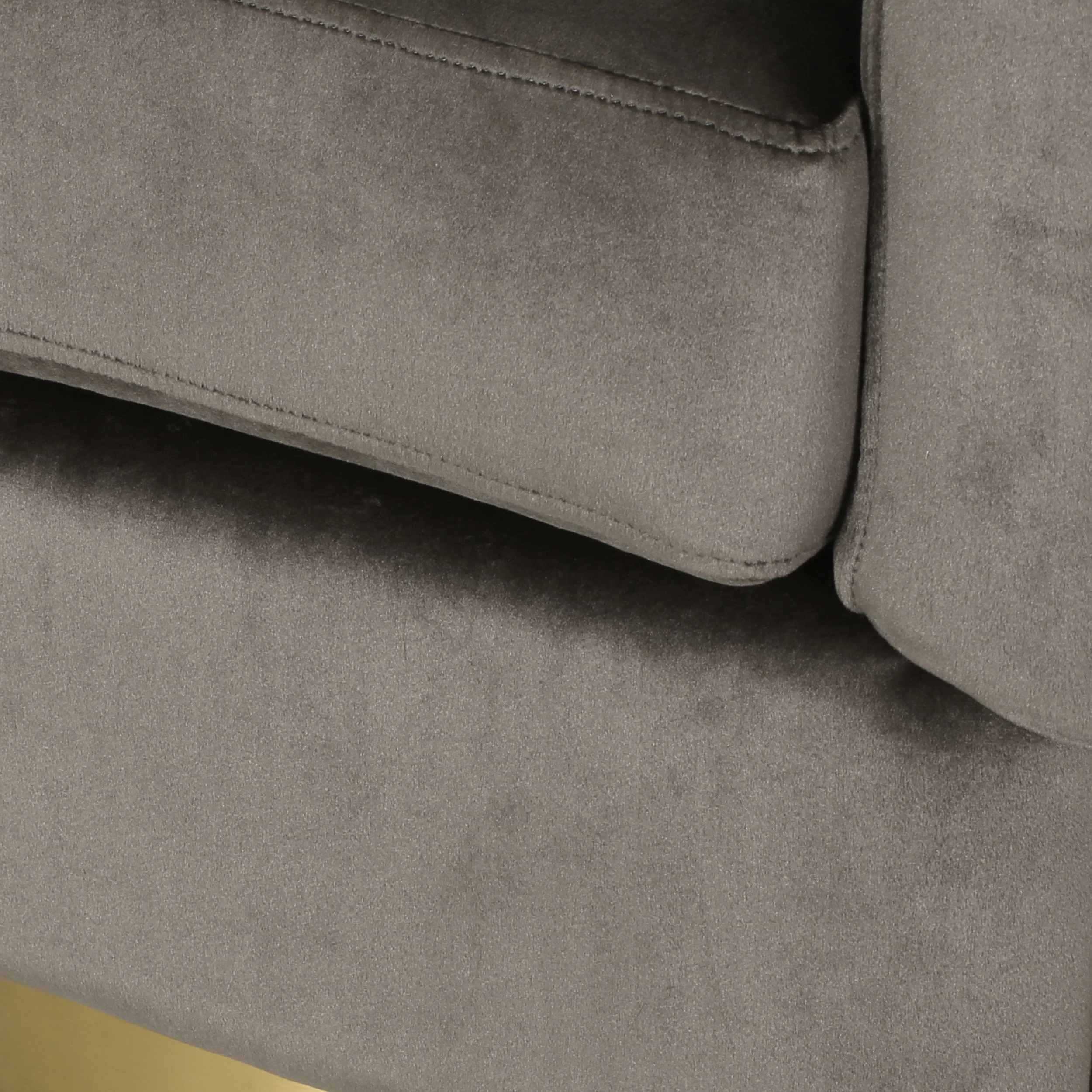 Blairmont Modern Glam Channel Stitch Velvet Swivel Club Chair - furnishings