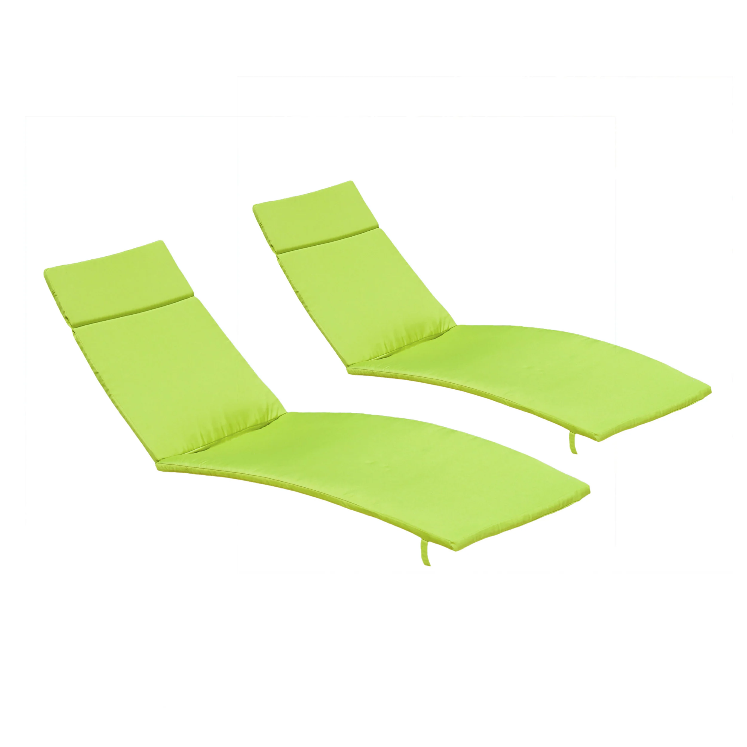 Albany Outdoor Water-Resistant Fabric Chaise Lounge Cushions (Set of 2) - furnishings