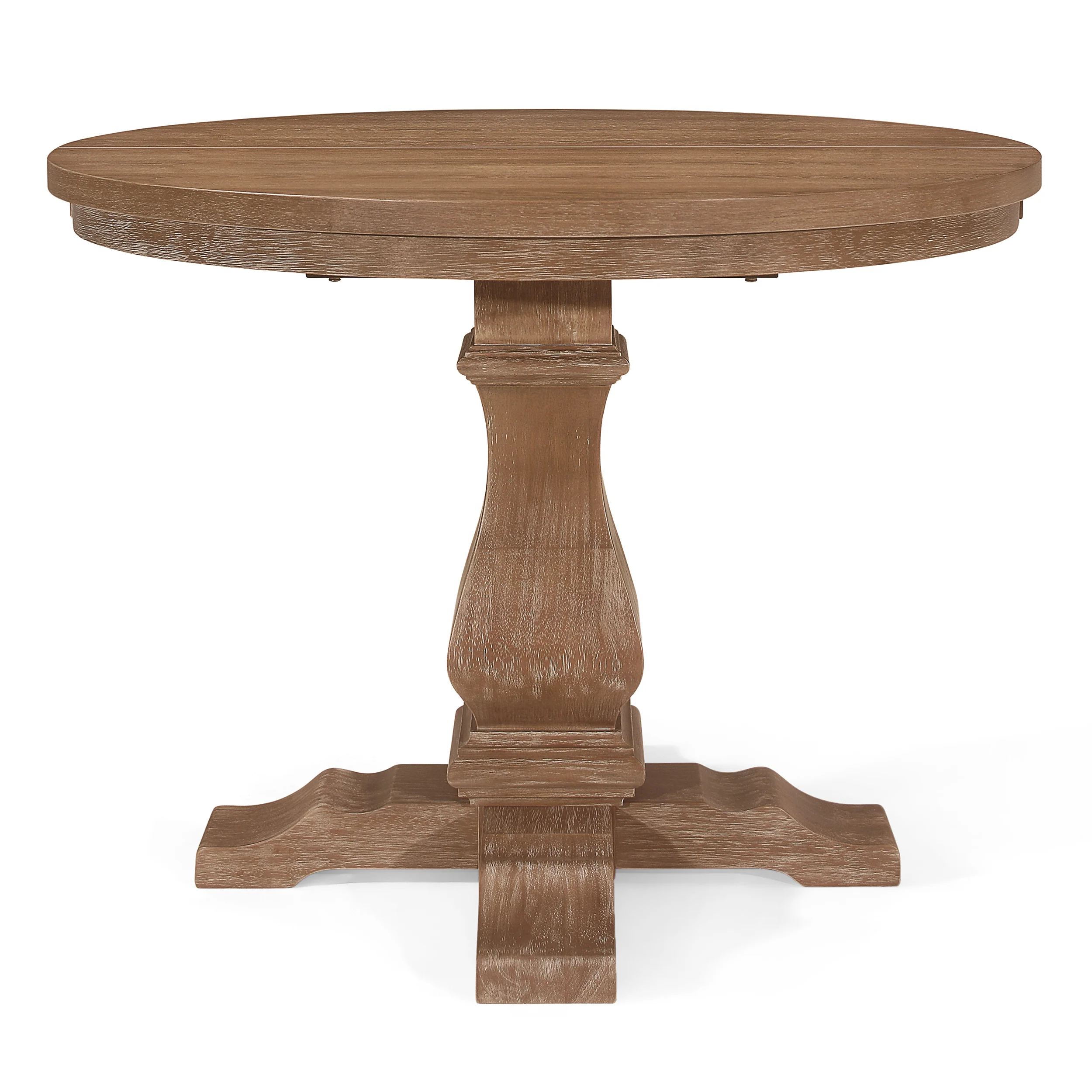 Carrick Rustic Wood Expandable Oval Dining Table - furnishings