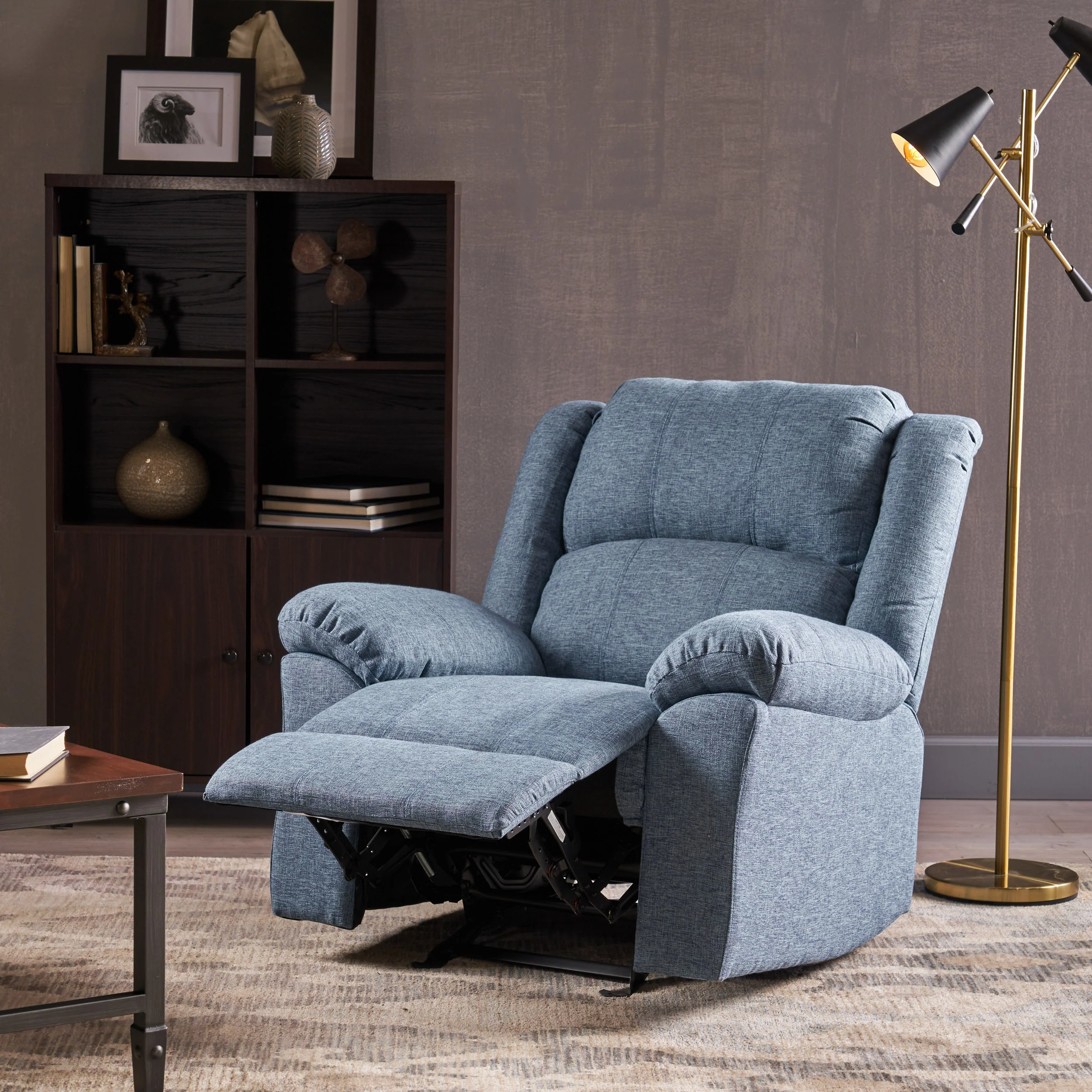Fabric Gliding Recliner - furnishings