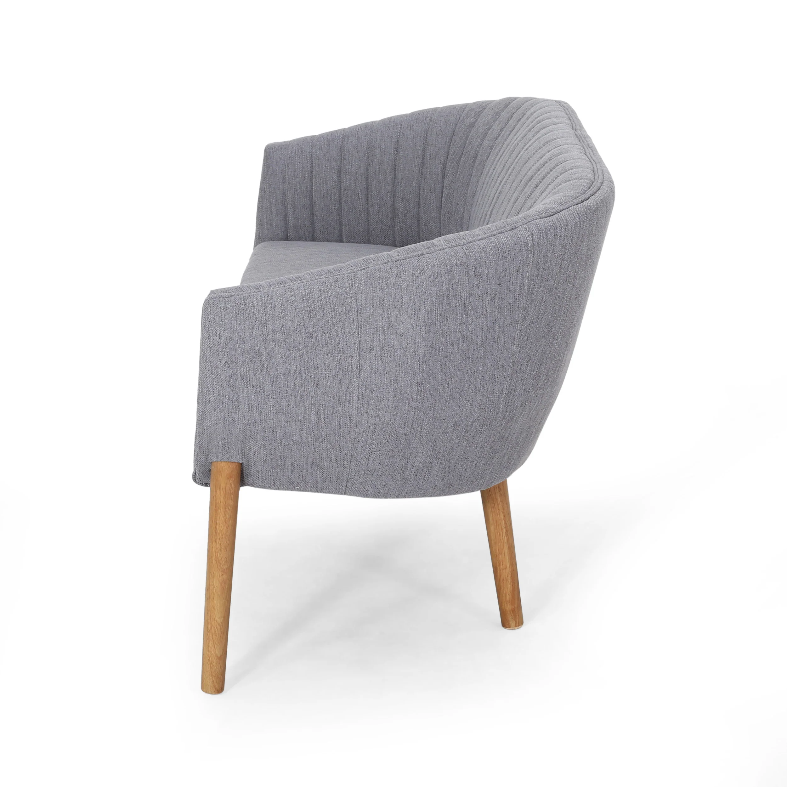 Deborah Mid-Century Fabric Settee - furnishings