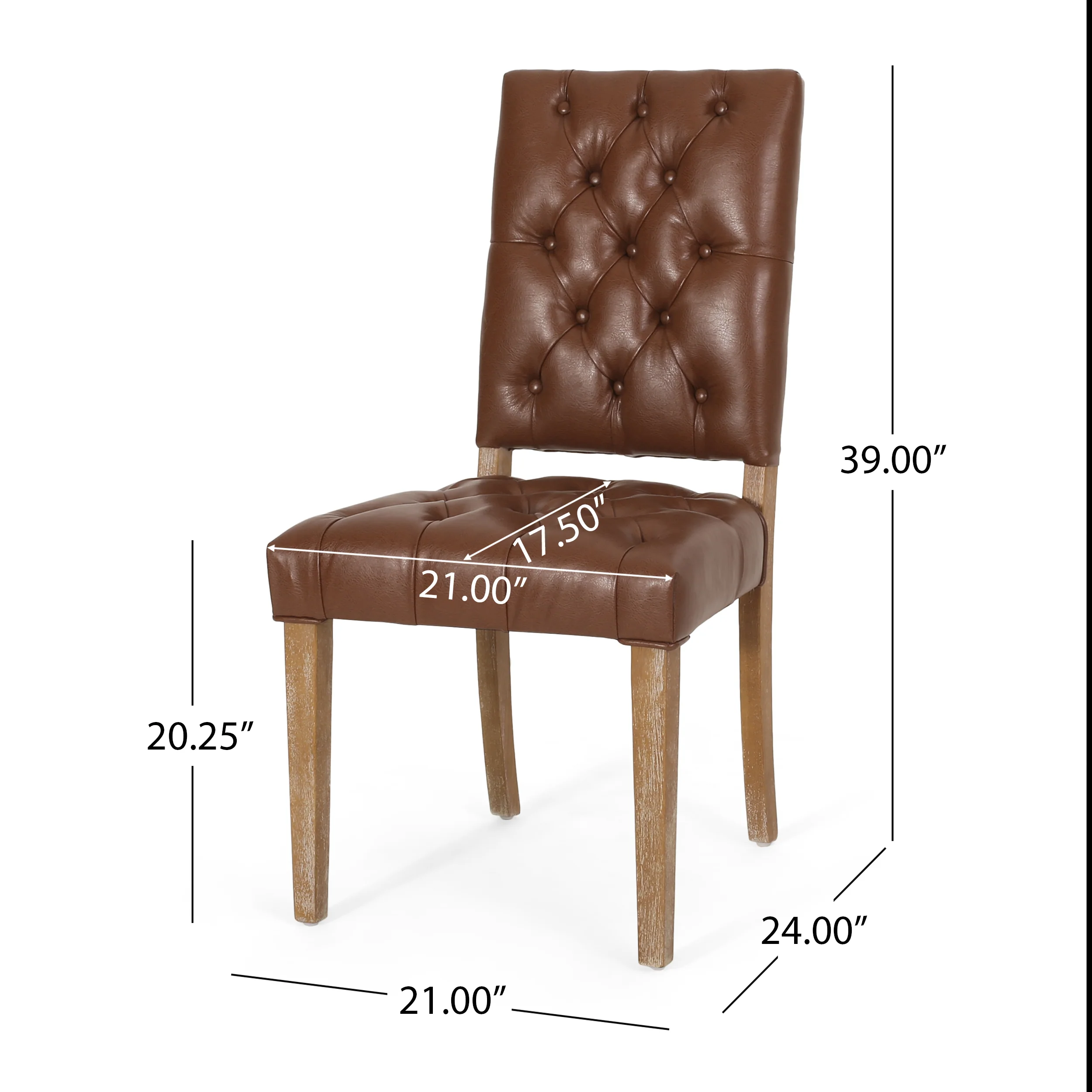 Welby Contemporary Tufted Dining Chairs, Set of 4 - furnishings