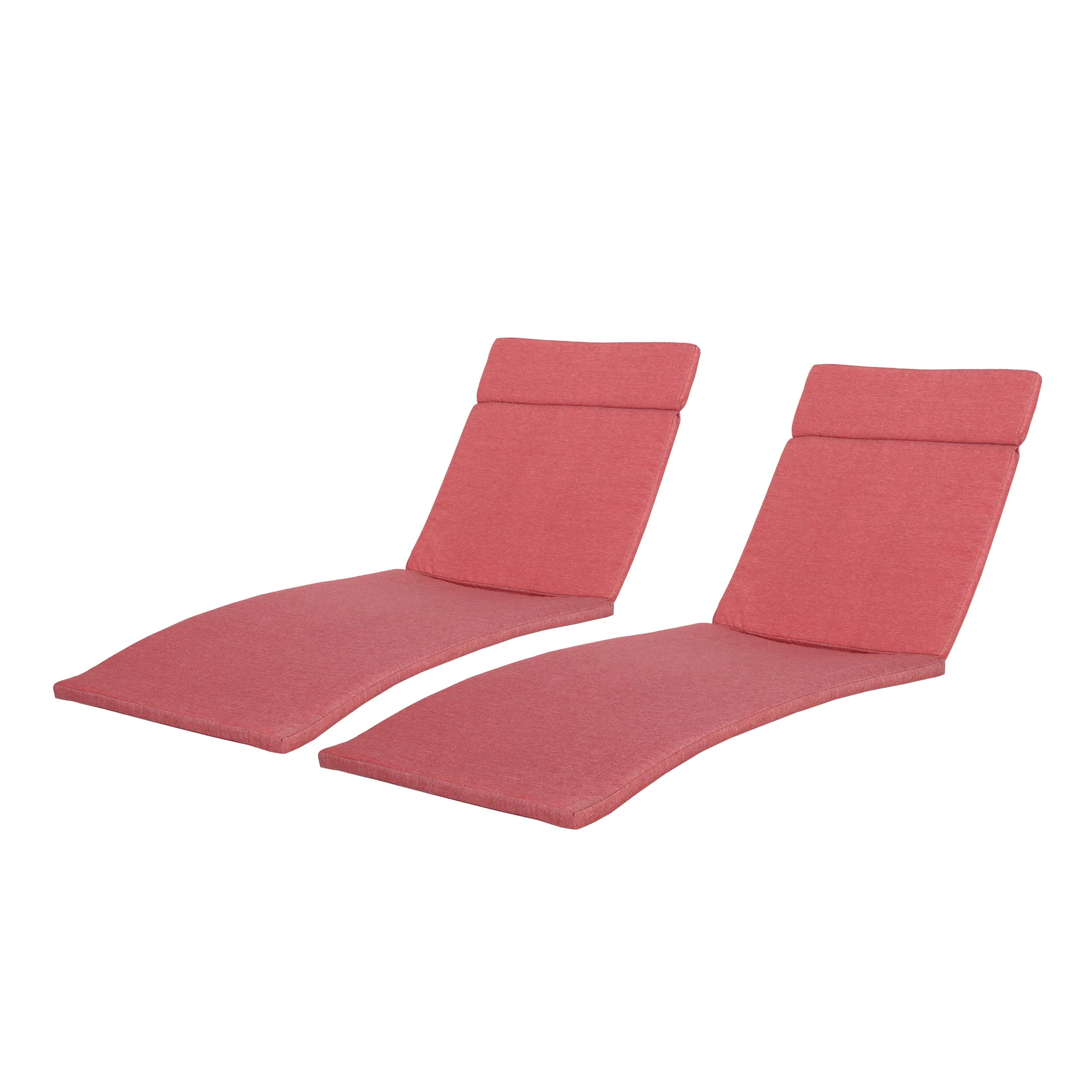 Albany Outdoor Water-Resistant Fabric Chaise Lounge Cushions (Set of 2) - furnishings