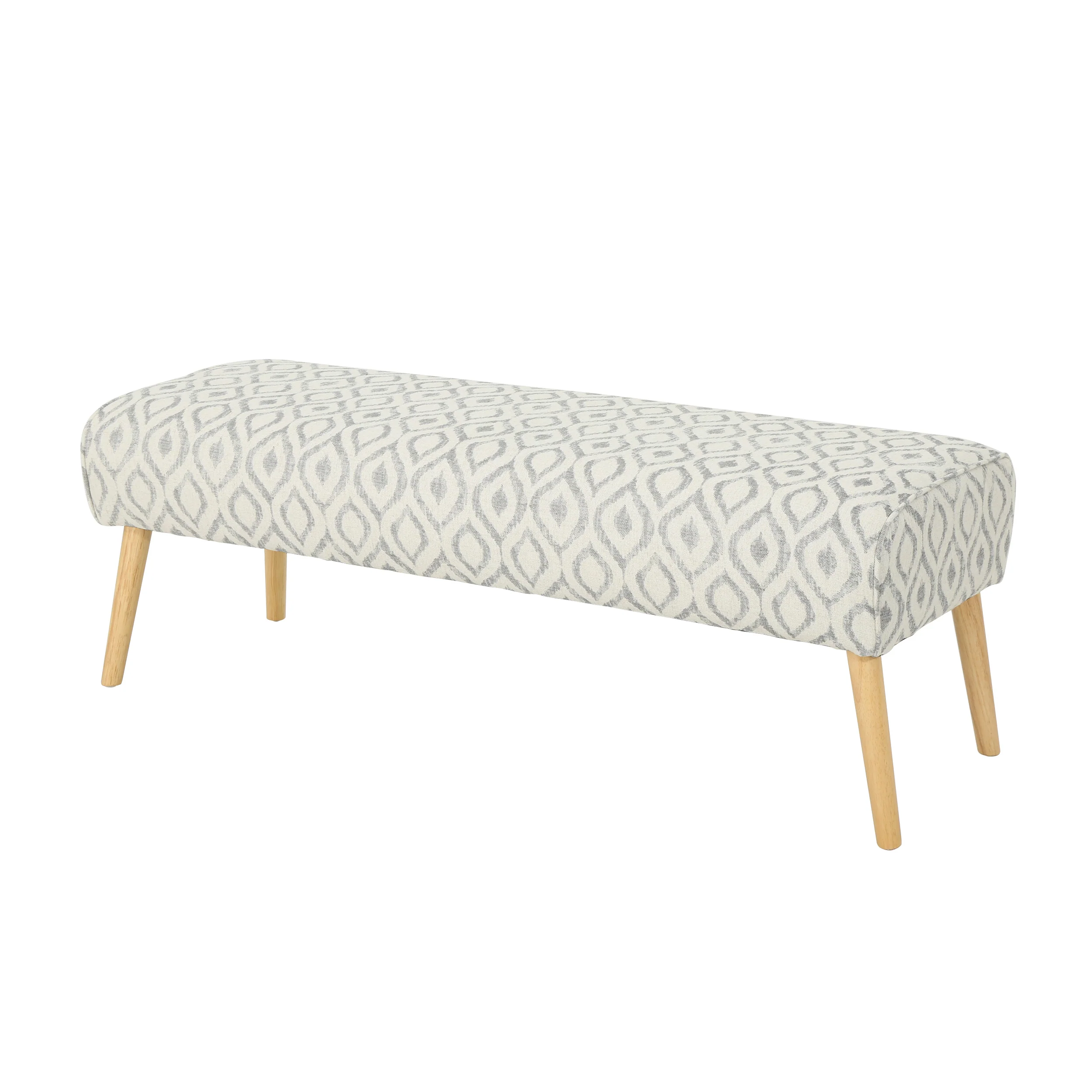 Petty Boho Fabric Bench - furnishings