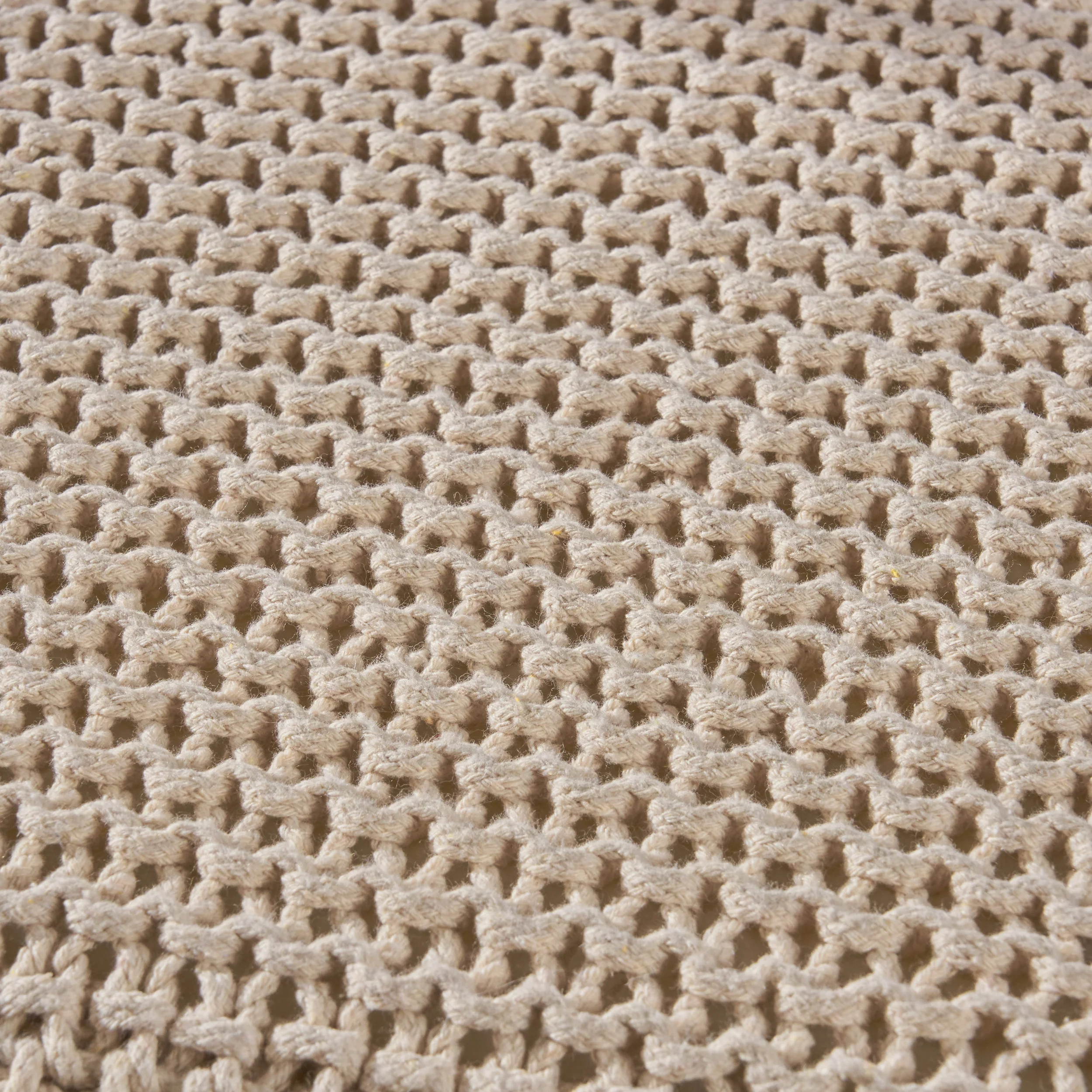 Scott Knitted Foot Stool - furnishings