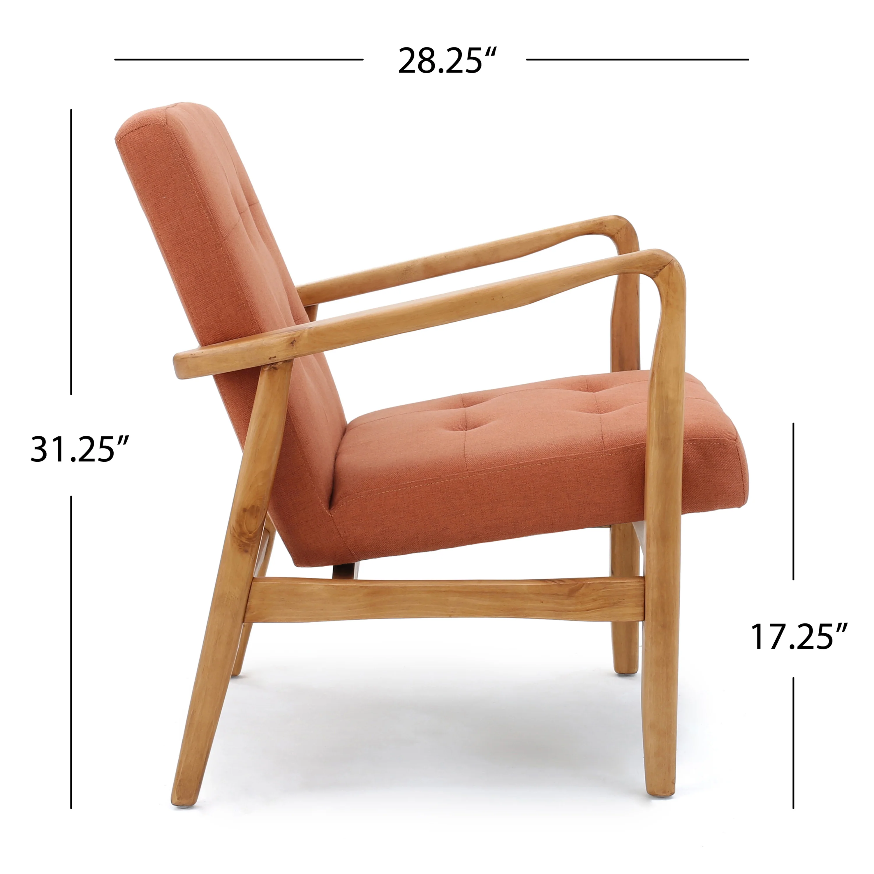 Gunther French-Style Contemporary Fabric Club Chair - furnishings