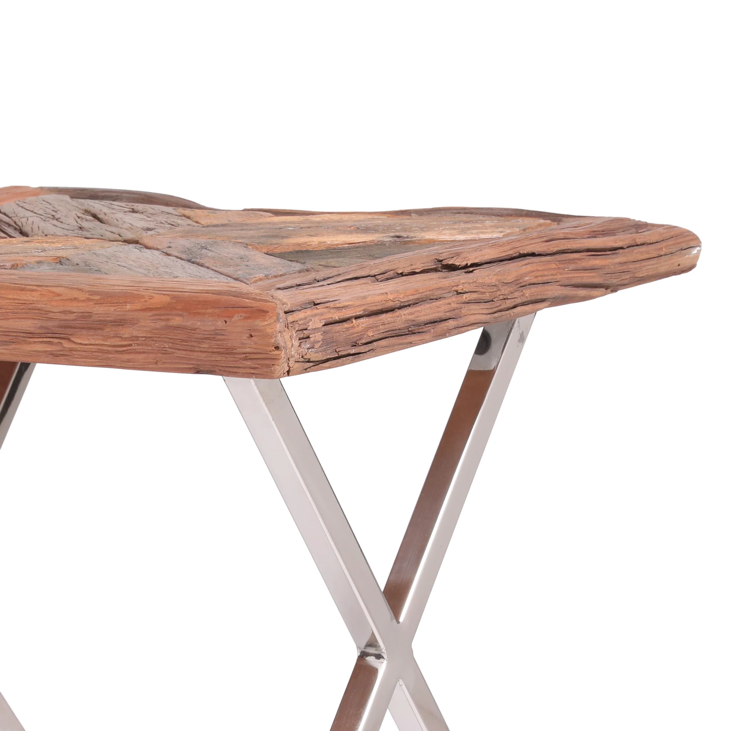 Pulaski Handcrafted Boho Wooden End Table - furnishings