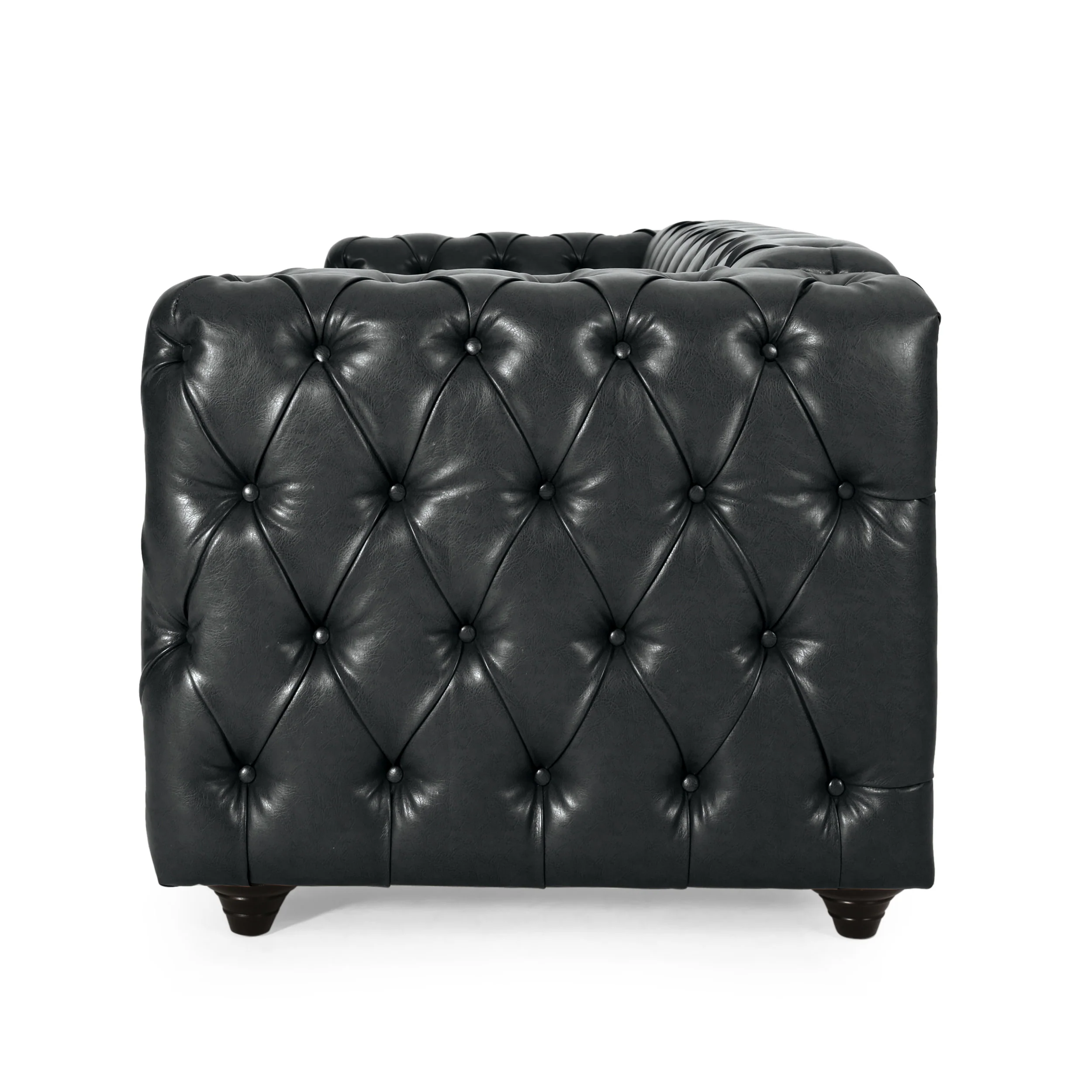 Marengo Contemporary Velvet Tufted 3 Seater Sofa - furnishings