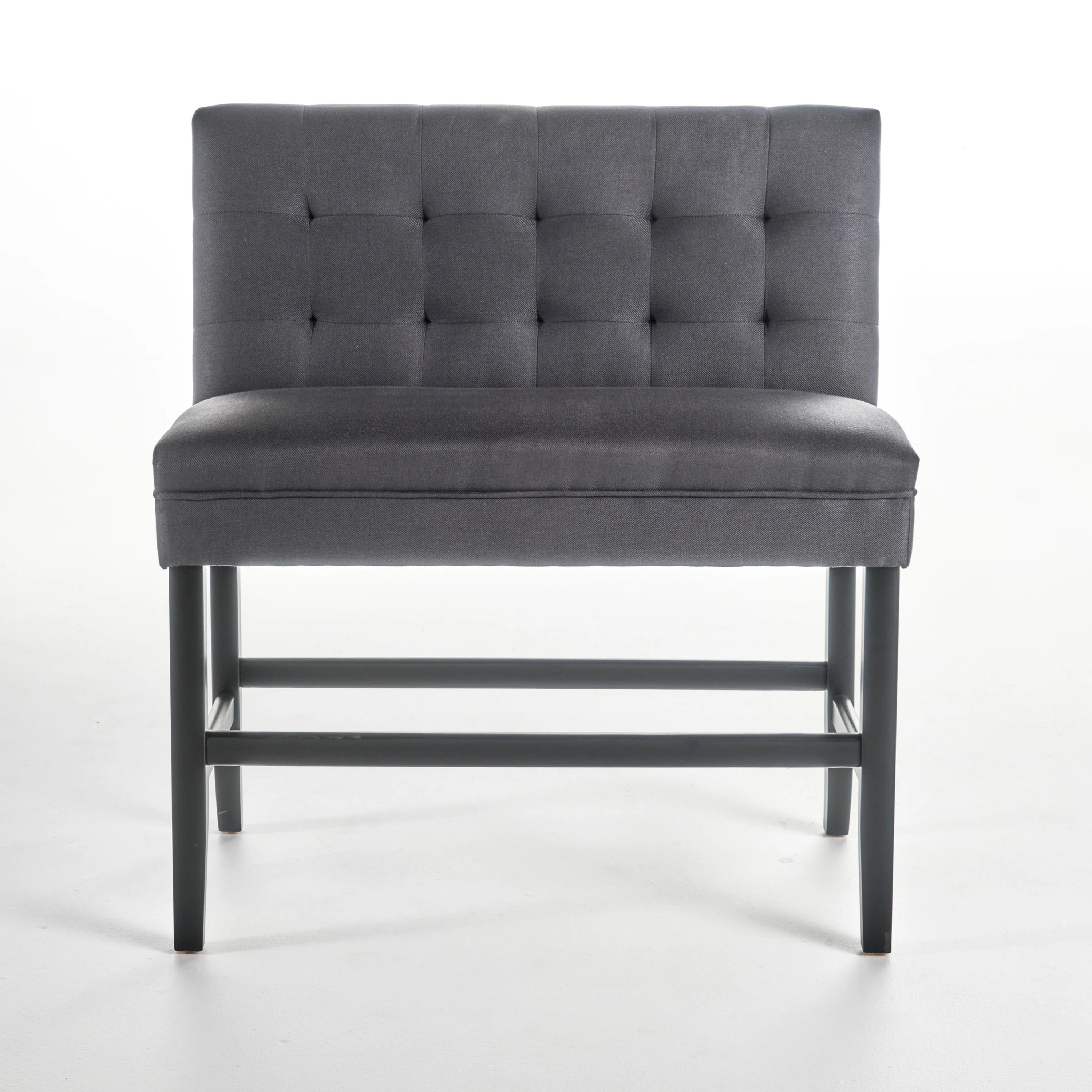 Paddy Tufted Back Fabric 26-Inch Barstool Bench - furnishings