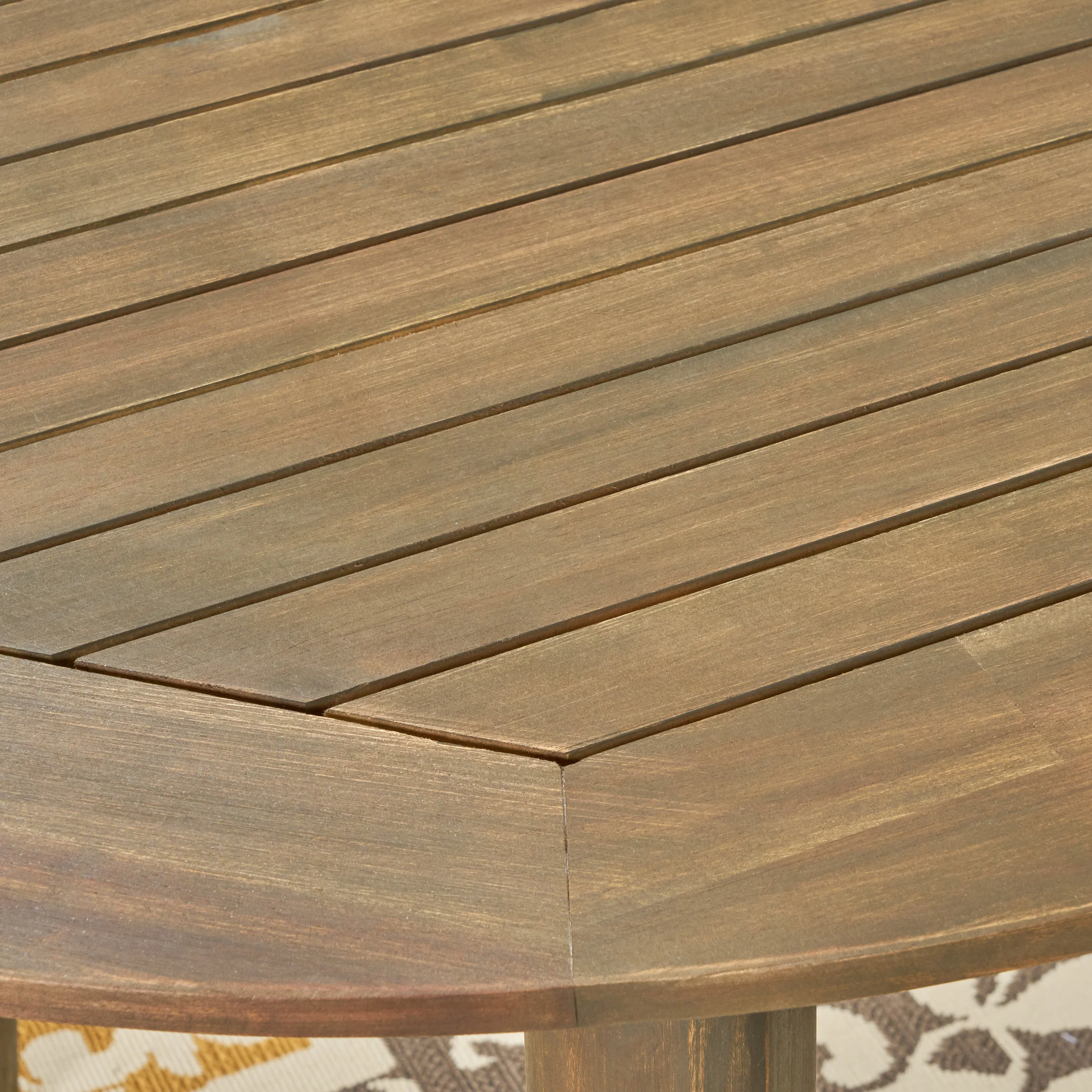 Stanford Outdoor 7-Piece Acacia Wood Dining Set - furnishings