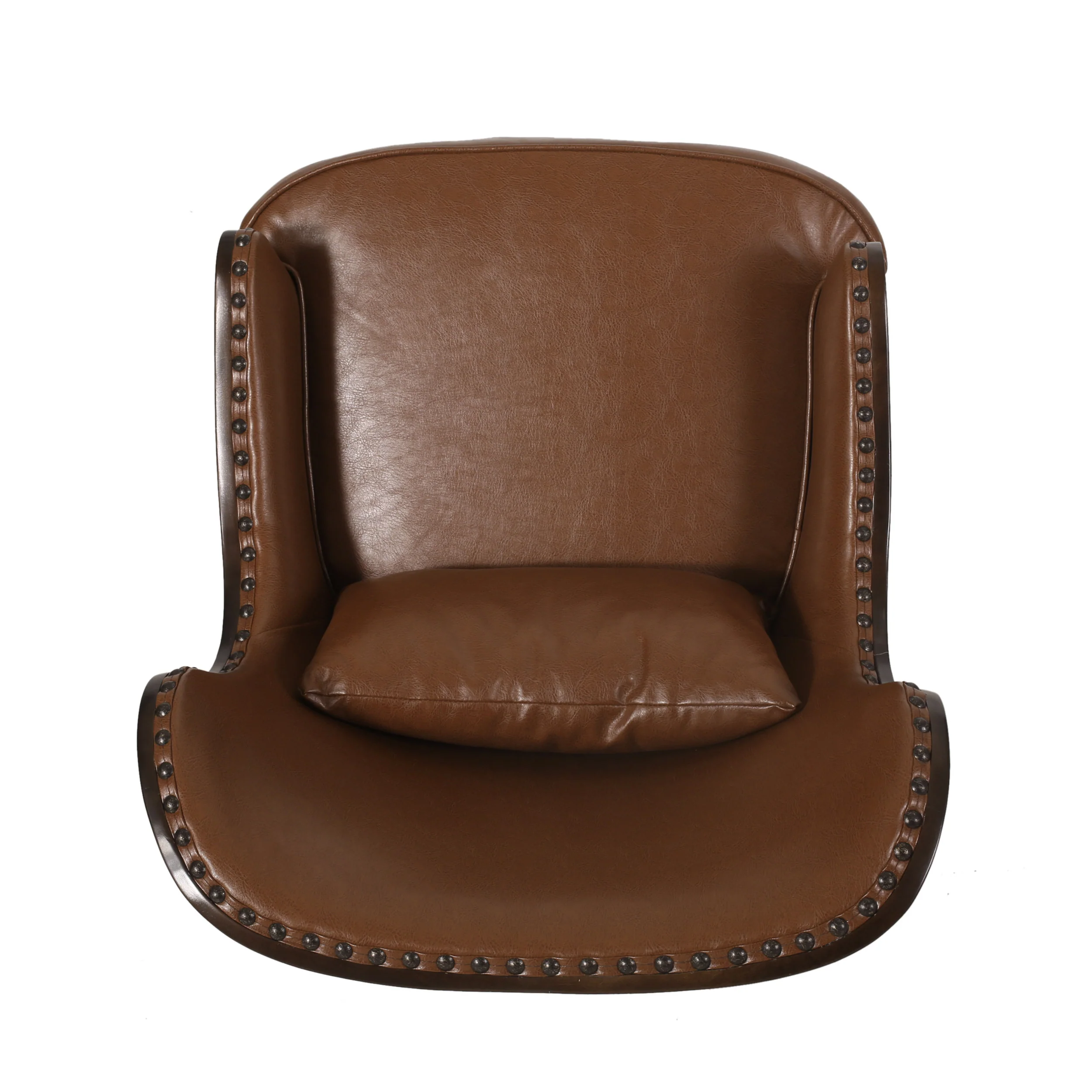 Jett Contemporary Upholstered Accent Chair with Nailhead Trim - furnishings