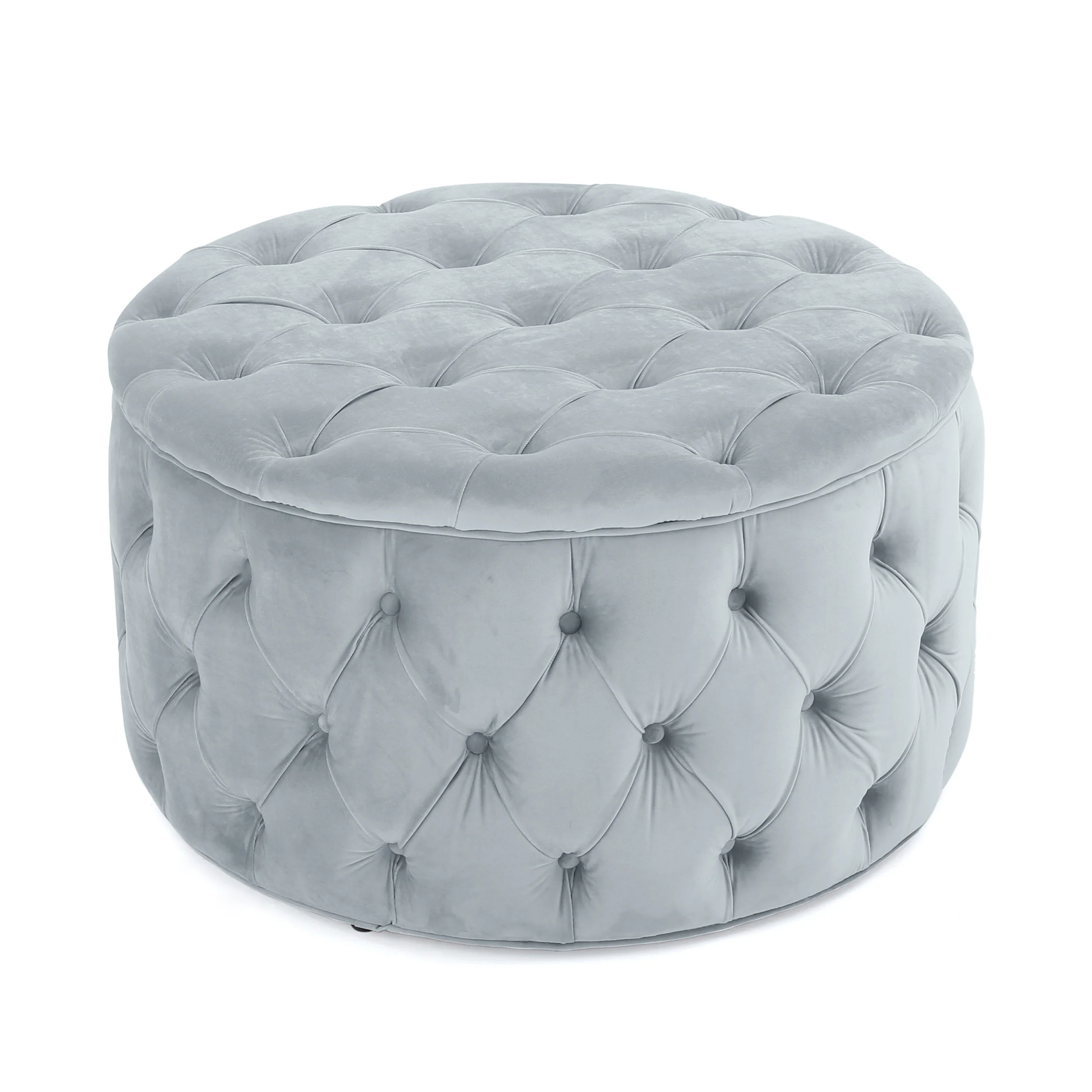 Maelyn Plush New Velvet Ottoman - furnishings