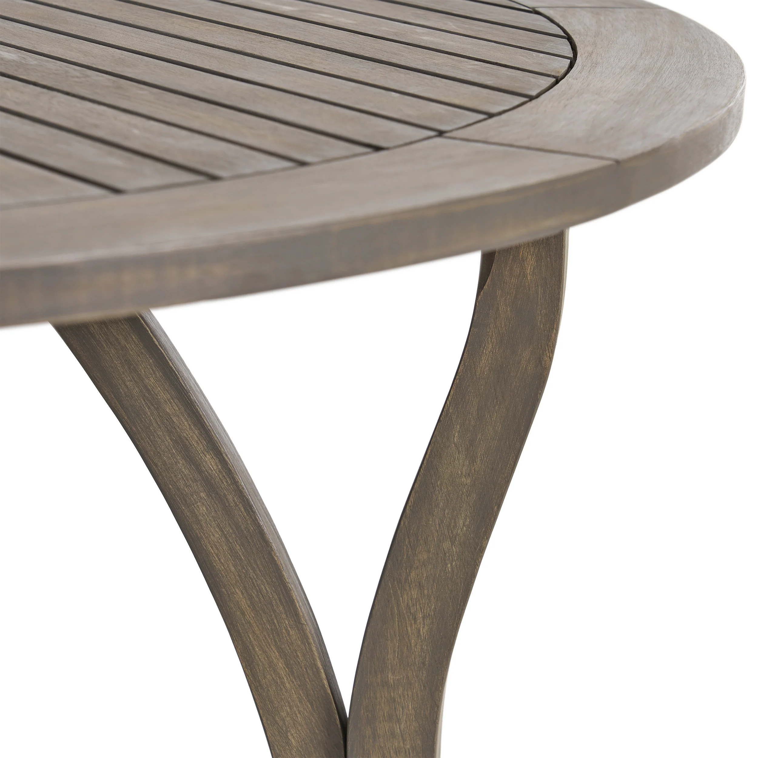 Baldry Outdoor 5 Piece Acacia Wood and Wicker Dining Set - furnishings