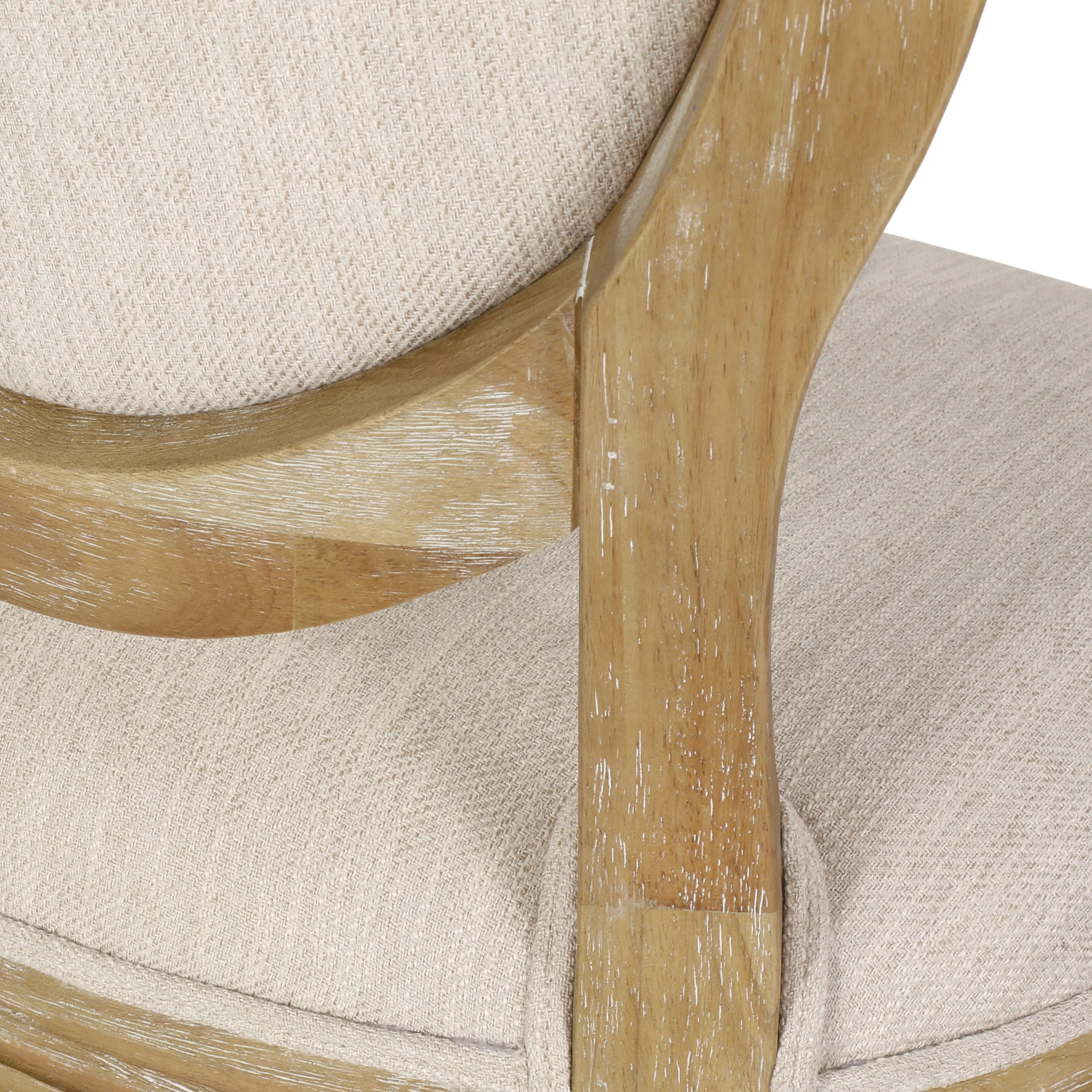 Westby French Country Upholstered Swivel Office Chair - furnishings