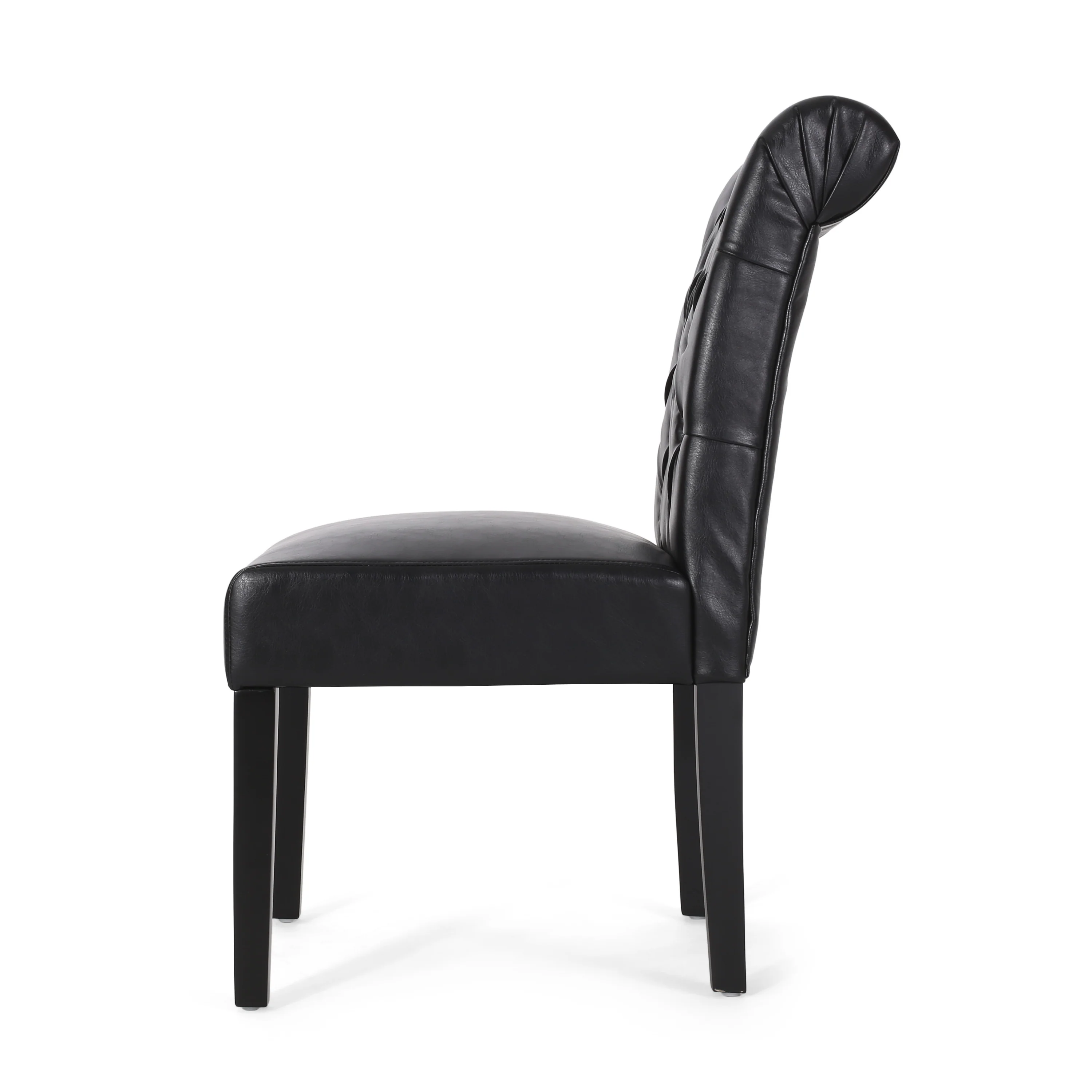Emerson Contemporary Tufted Rolltop Dining Chairs, Set of 6 - furnishings