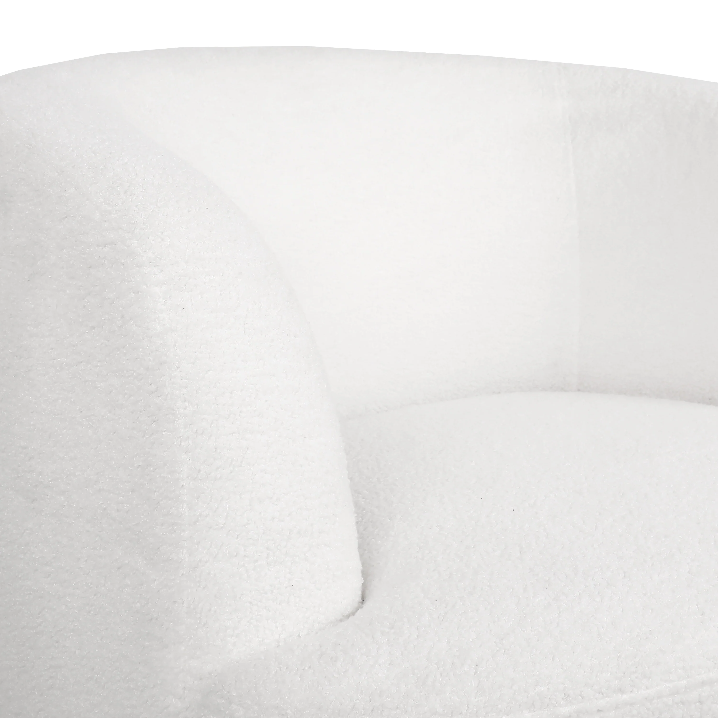 Sydmor Contemporary Boucle Upholstered Swivel Club Chair - furnishings