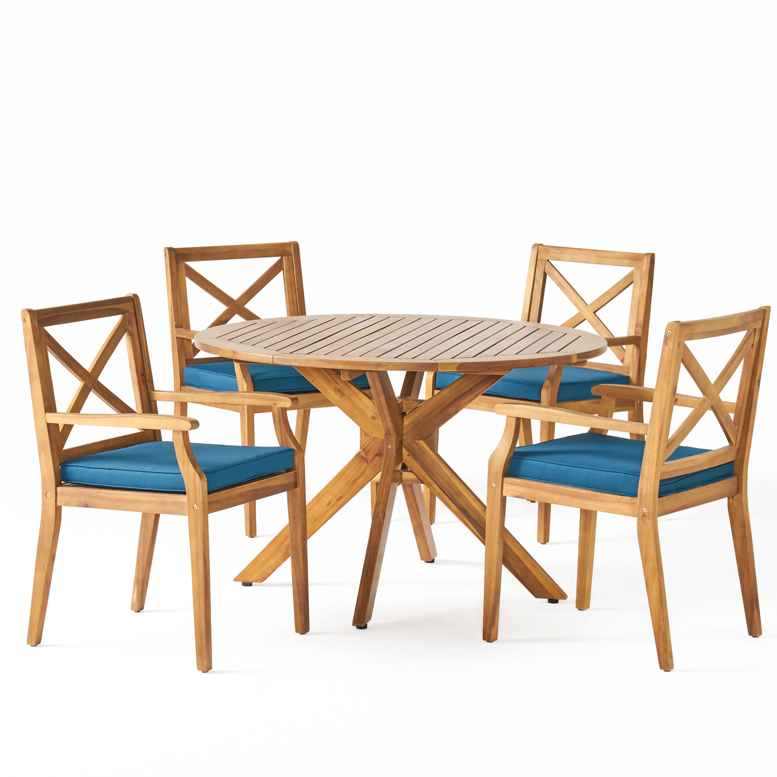 Jordan Outdoor 5 Piece Acacia Wood Dining Set - furnishings
