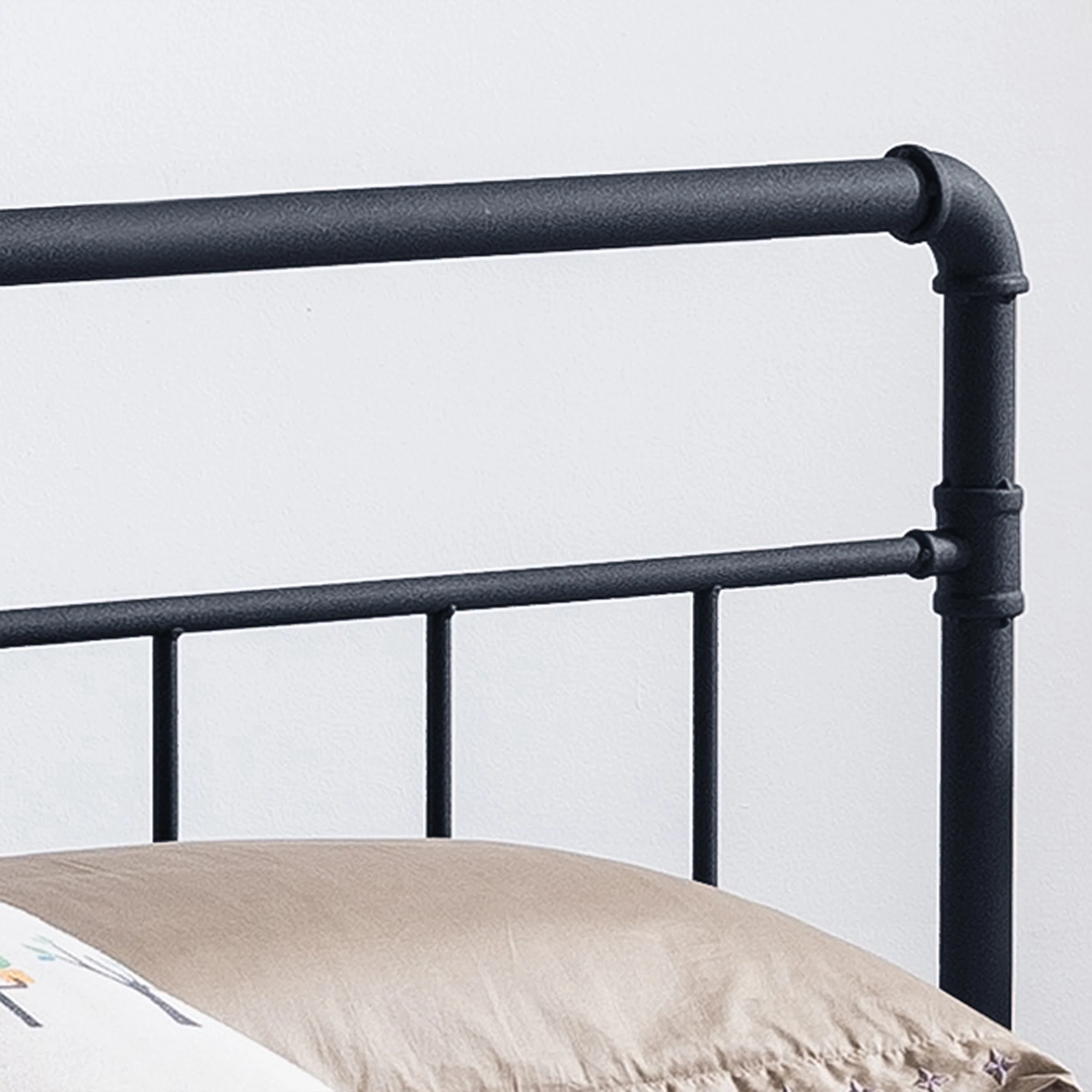 Sally King-Size Iron Bed Frame, Minimal, Industrial - furnishings