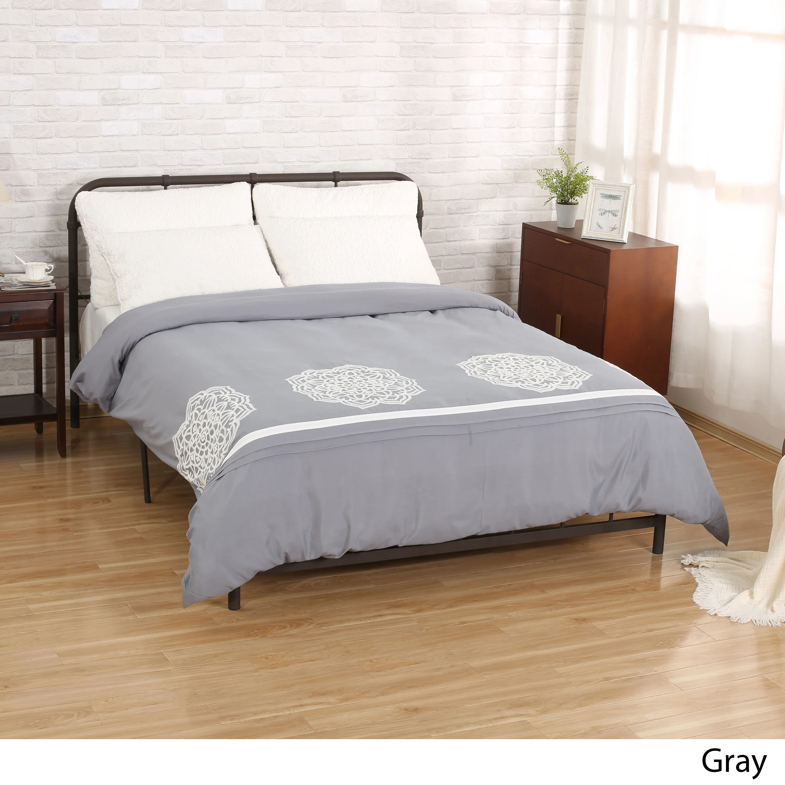 Liliana Queen Size Fabric Duvet Cover - furnishings