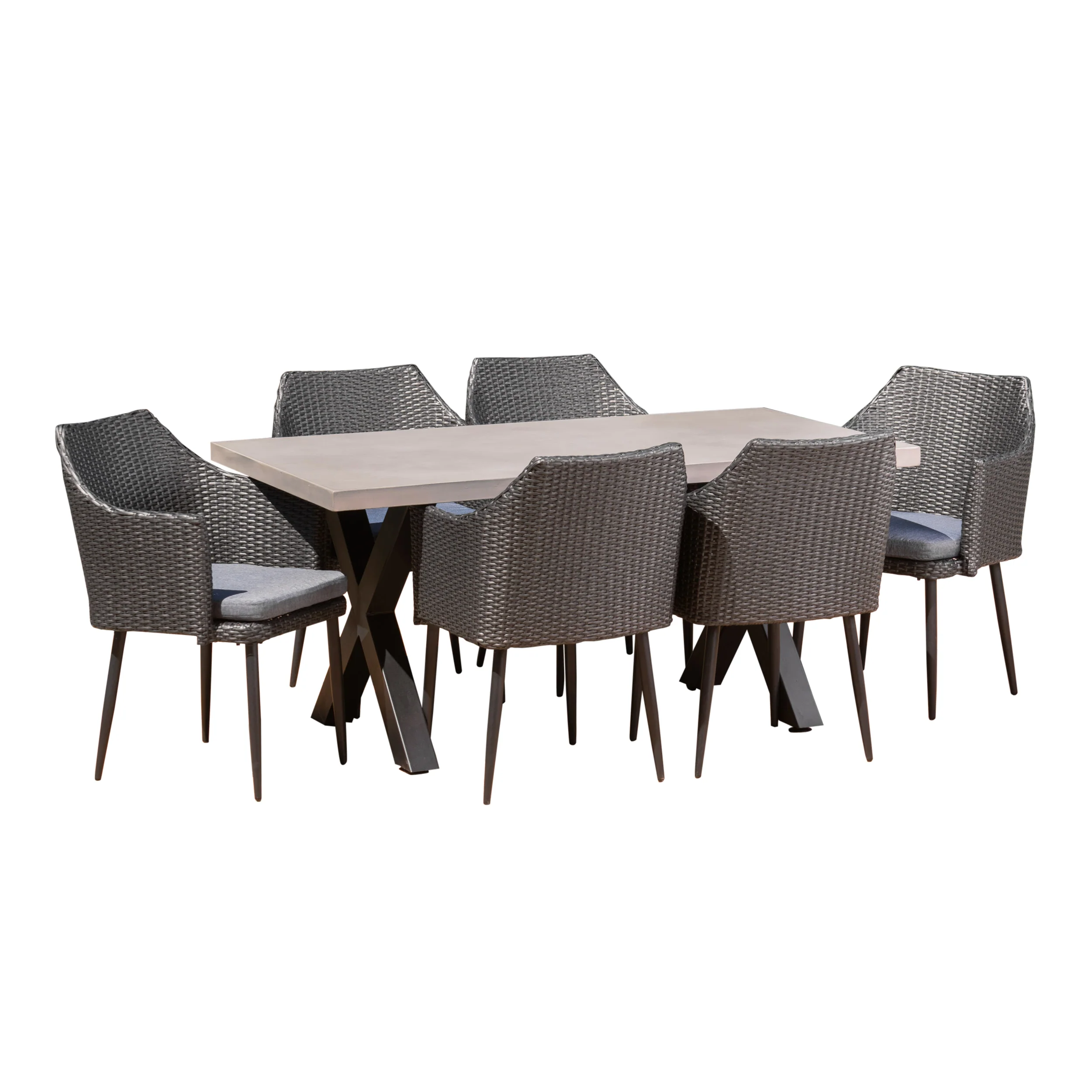 Maccie Outdoor 6 Seater Dining Set - furnishings