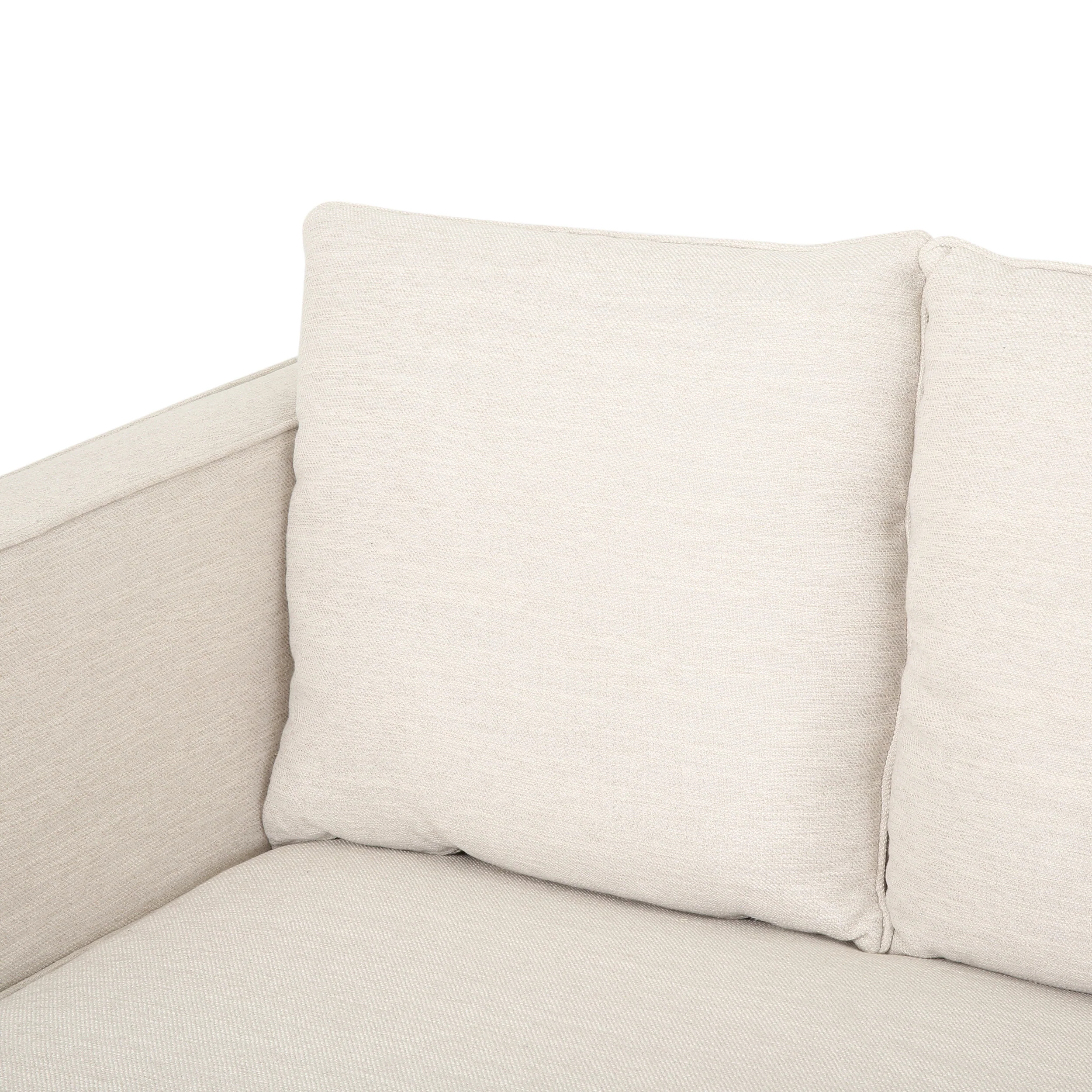 Nimsi Contemporary 3 Seater Fabric Sofa - furnishings